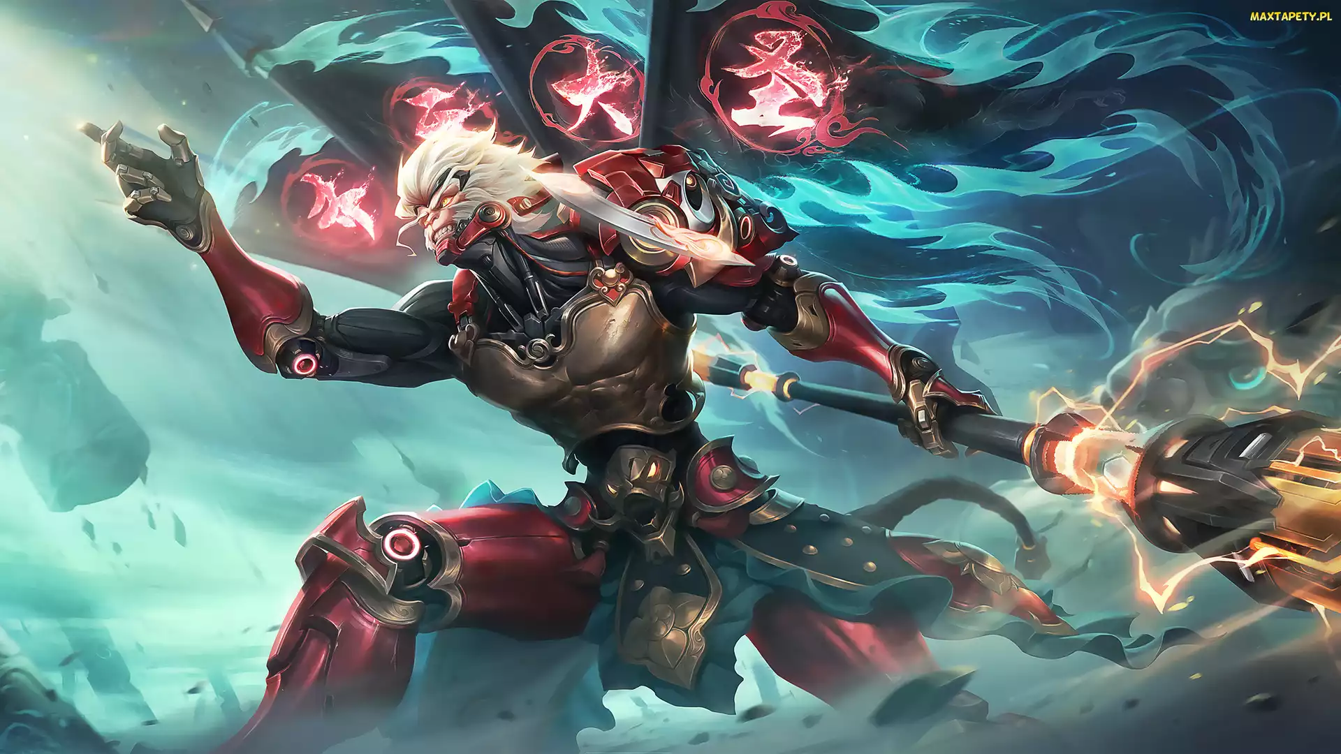 Honor of Kings, Małpi król, Gra, Sun Wukong, Broń, Postać, Sztandary, Zbroja