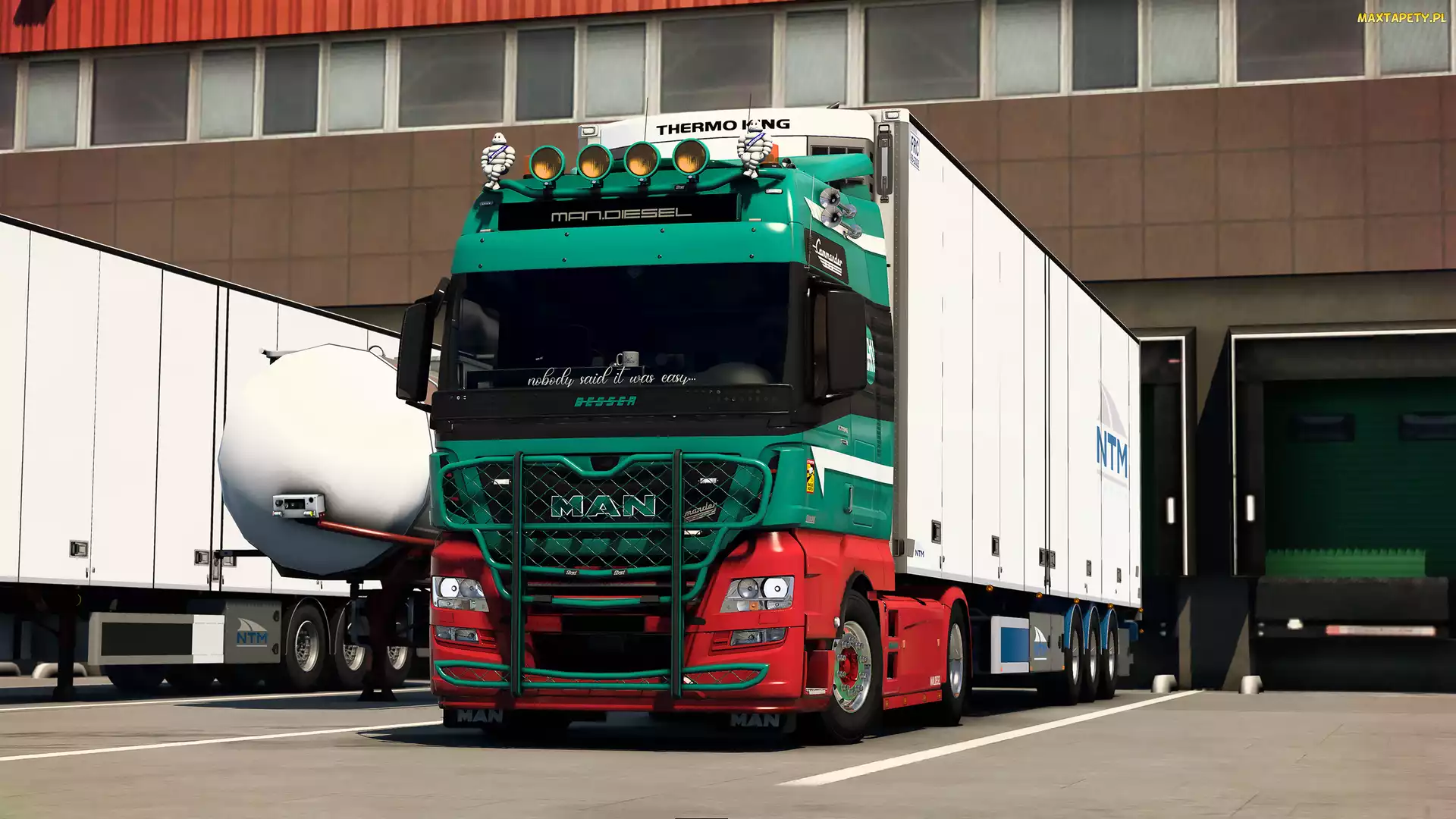 Euro Truck Simulator 2, MAN, Ciężarowy, Samochód, Gra