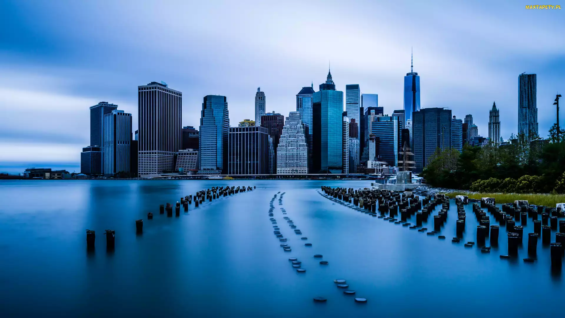 Wieżowce, Manhattan, Nowy Jork, Stany Zjednoczone