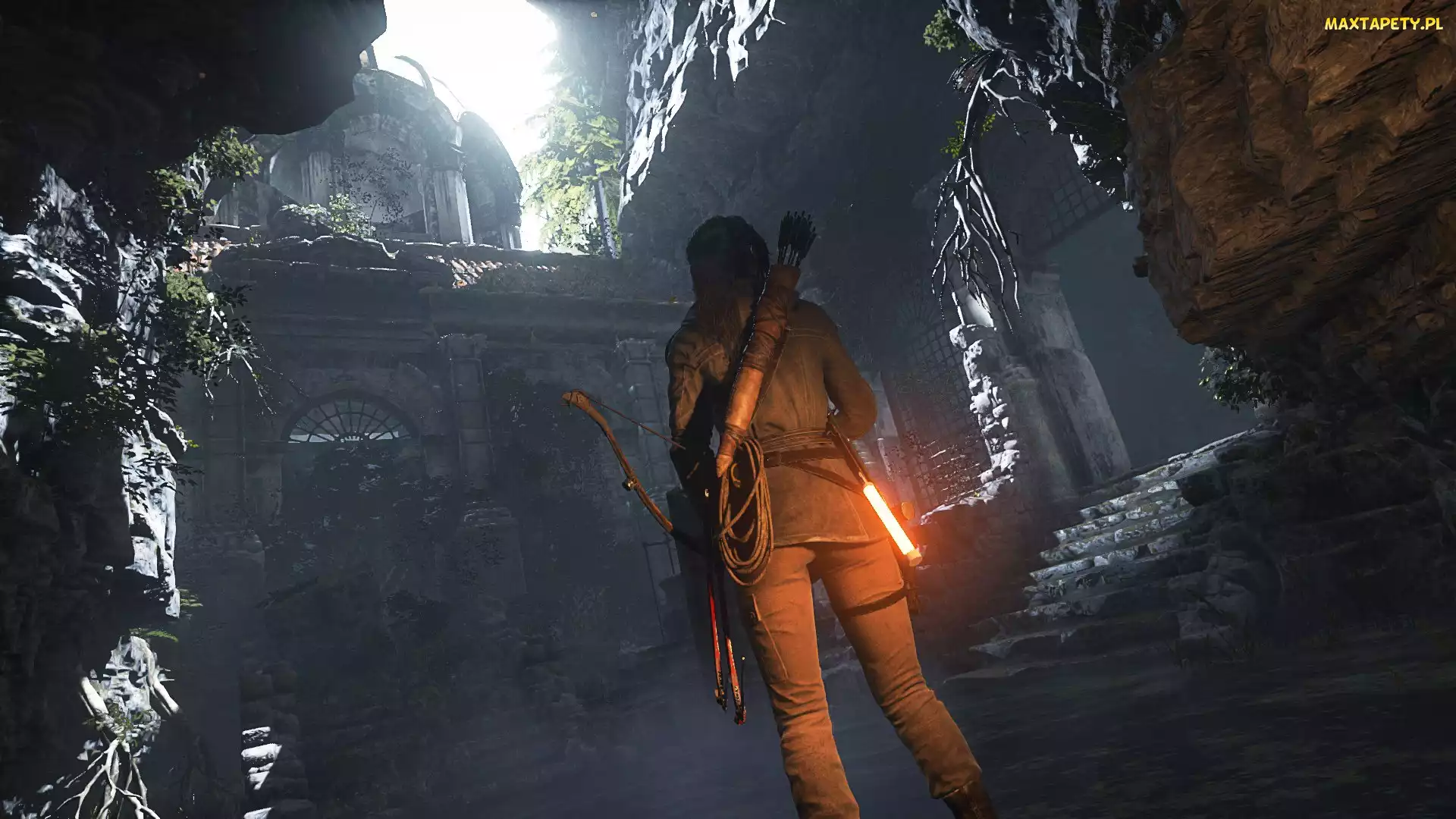 Rise of the Tomb Raider, Gra, Łuk, Lara Croft, Strzały, Kołczan