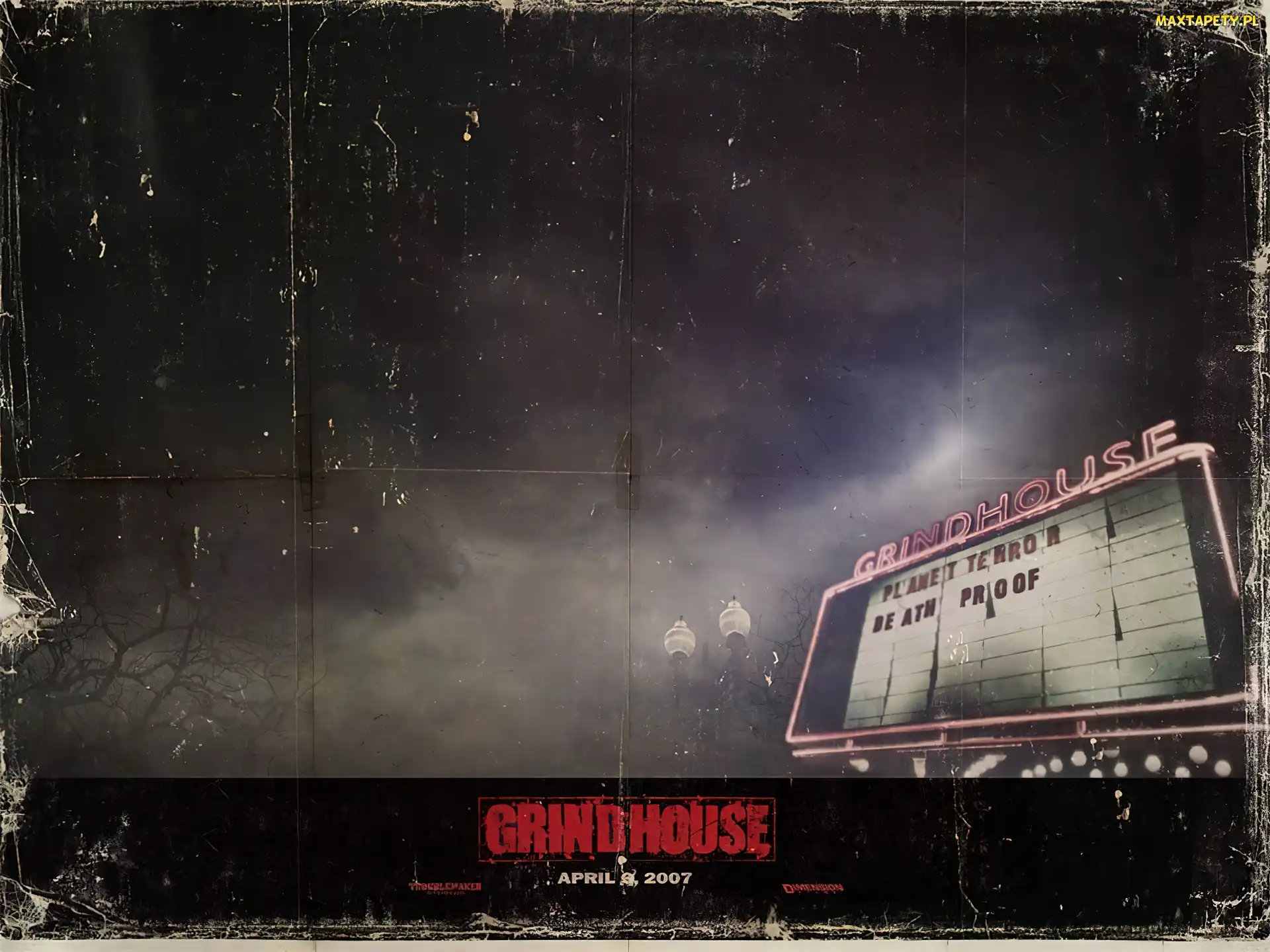 billboard, latarnia, Grindhouse