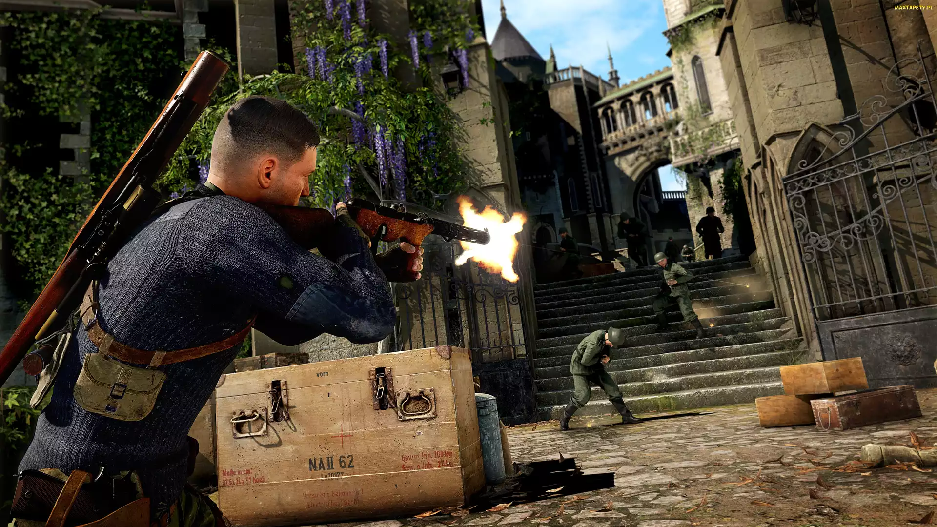 Snajper, Sniper Elite 5, Gra, Żołnierze, Postać