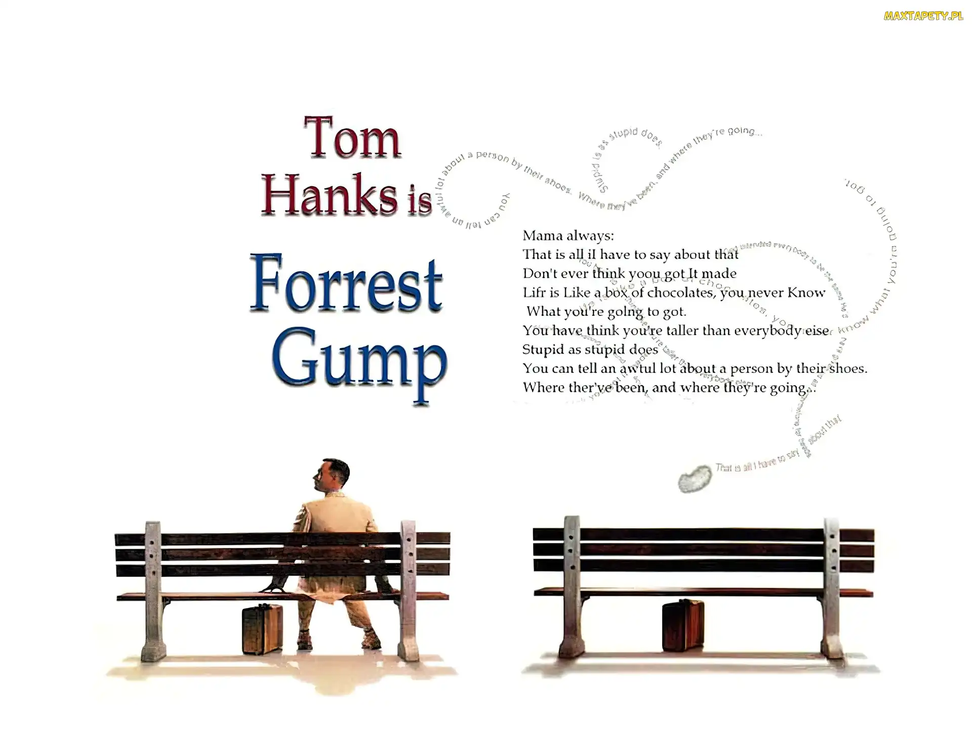 Tom Hanks, napisy, Forrest Gump