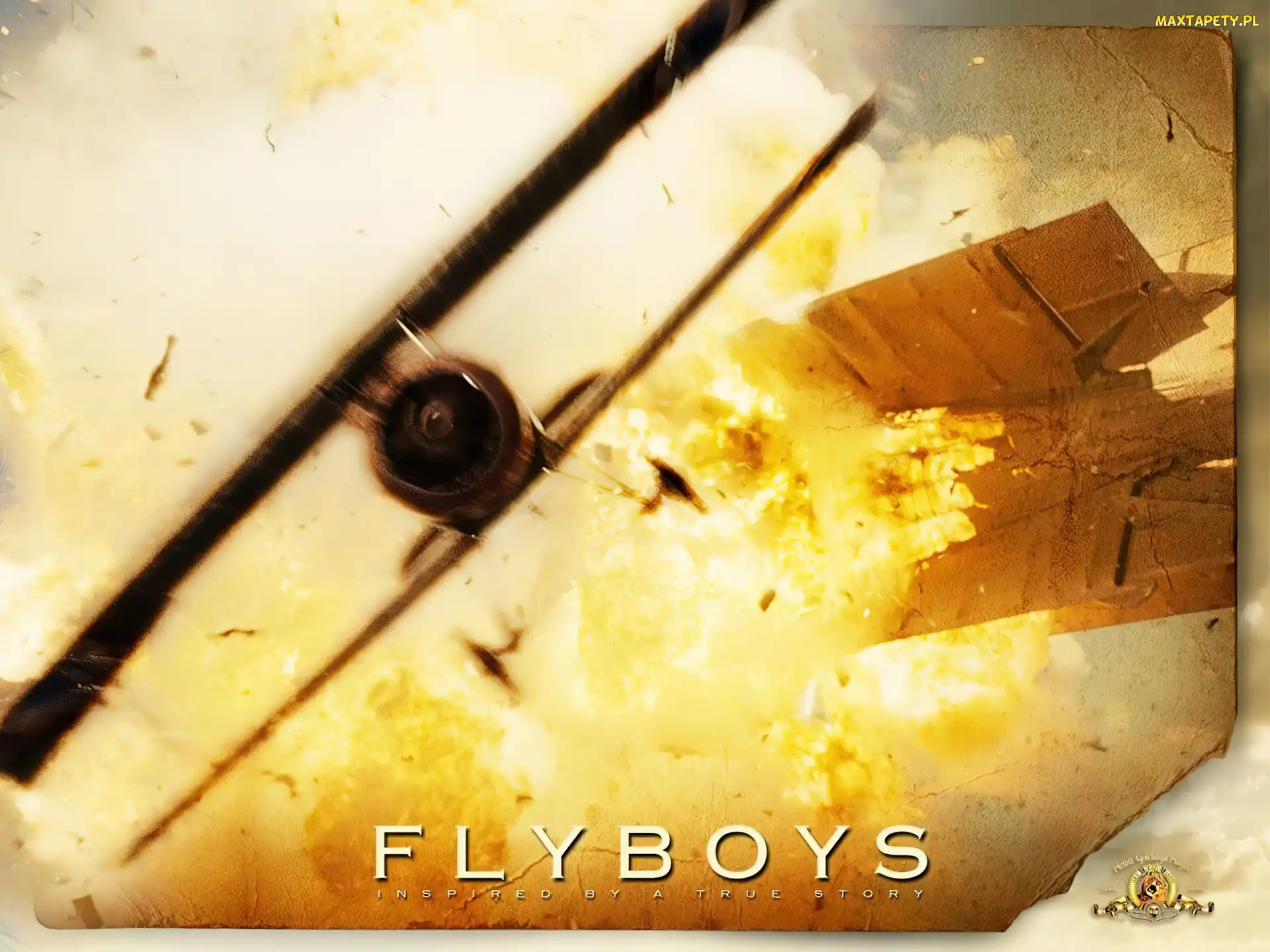 eksplozja, dwupłat, Flyboys