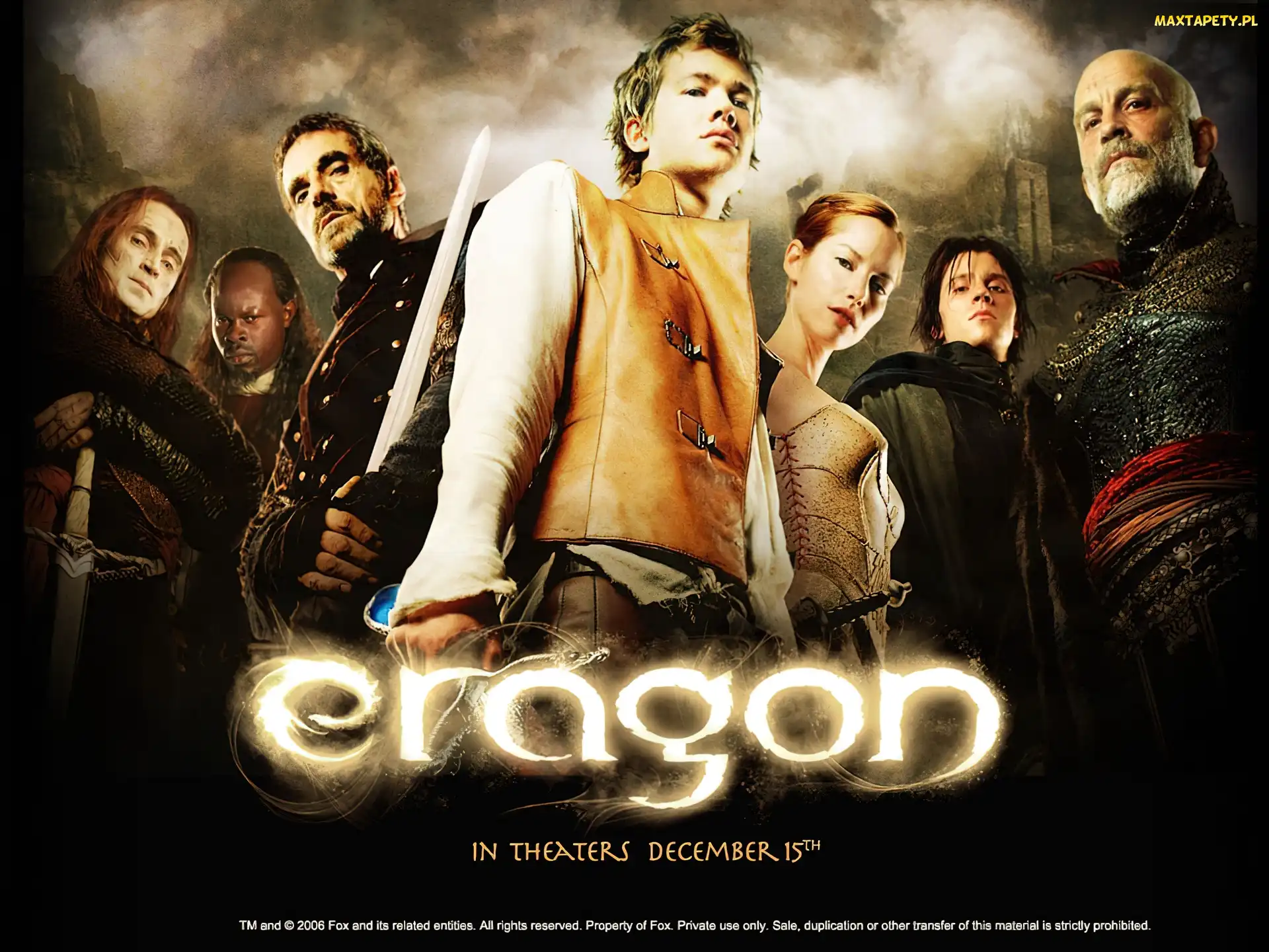 Eragon, postacie, Edward Speleers, Robert Carlyle, John Malkovich