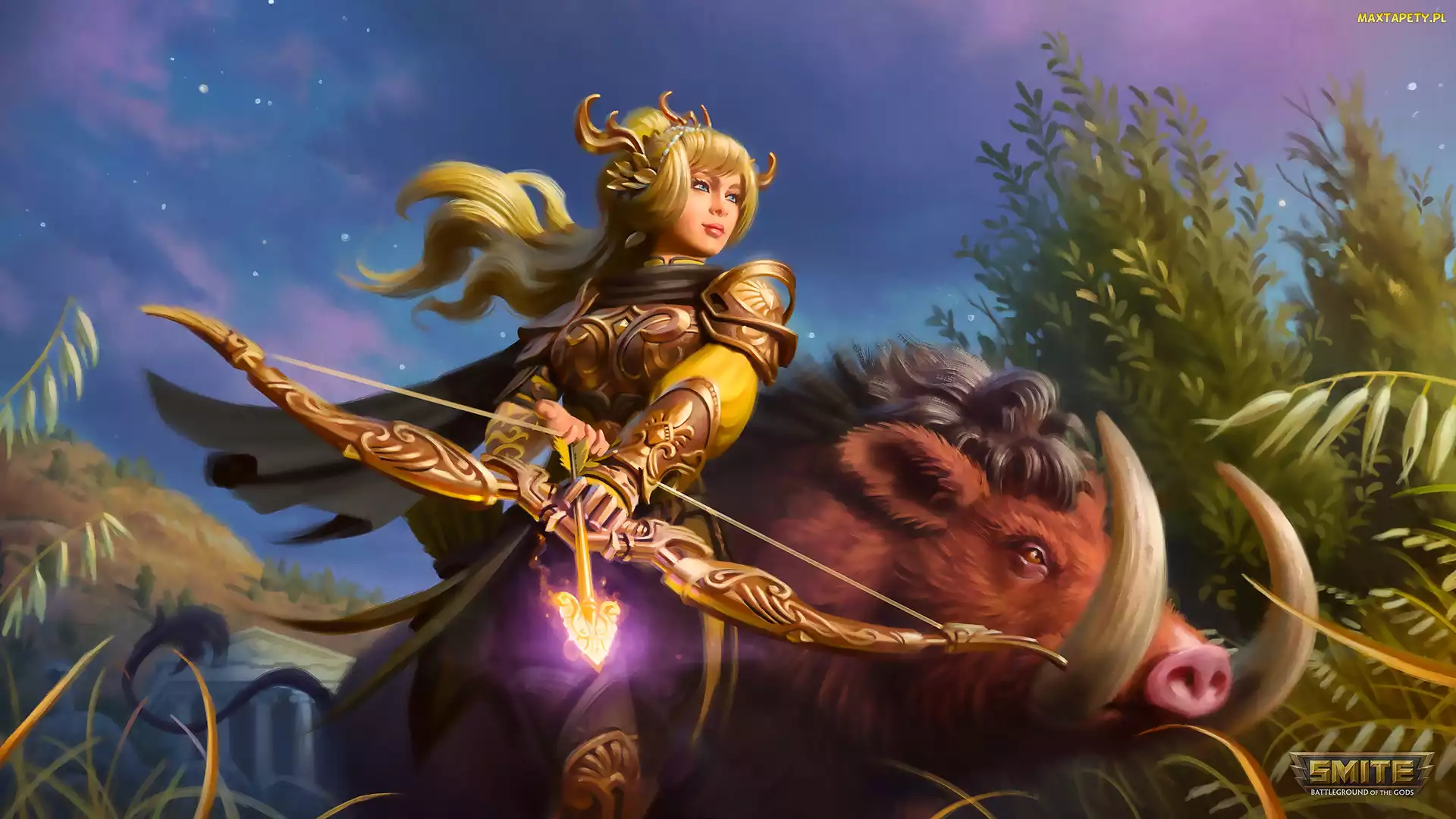 Dzik, Łuk, Smite Battlegroud of the Gods, Gra, Postać, Łuczniczka