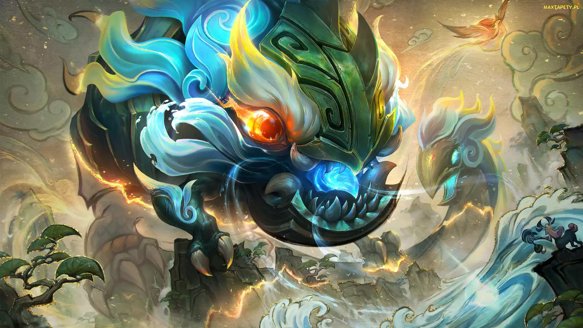 Potwory, Shan Hai Scrolls, League of Legends, Walka, Kog Maw, Gra, Postacie
