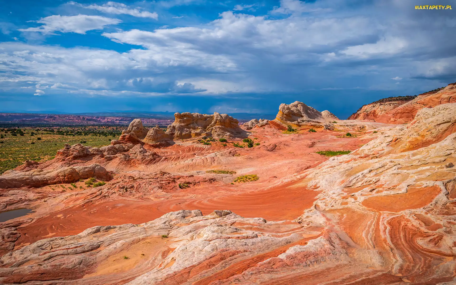 Arizona, Niebo, Skały, Pomnik Narodowy Vermilion Cliffs, Stany Zjednoczone