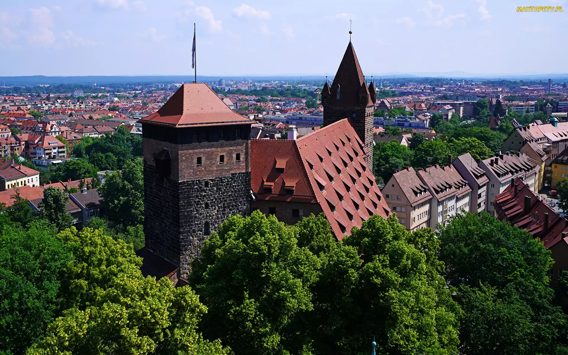Norymberga, Wieża, Twierdza, Domy, Niemcy