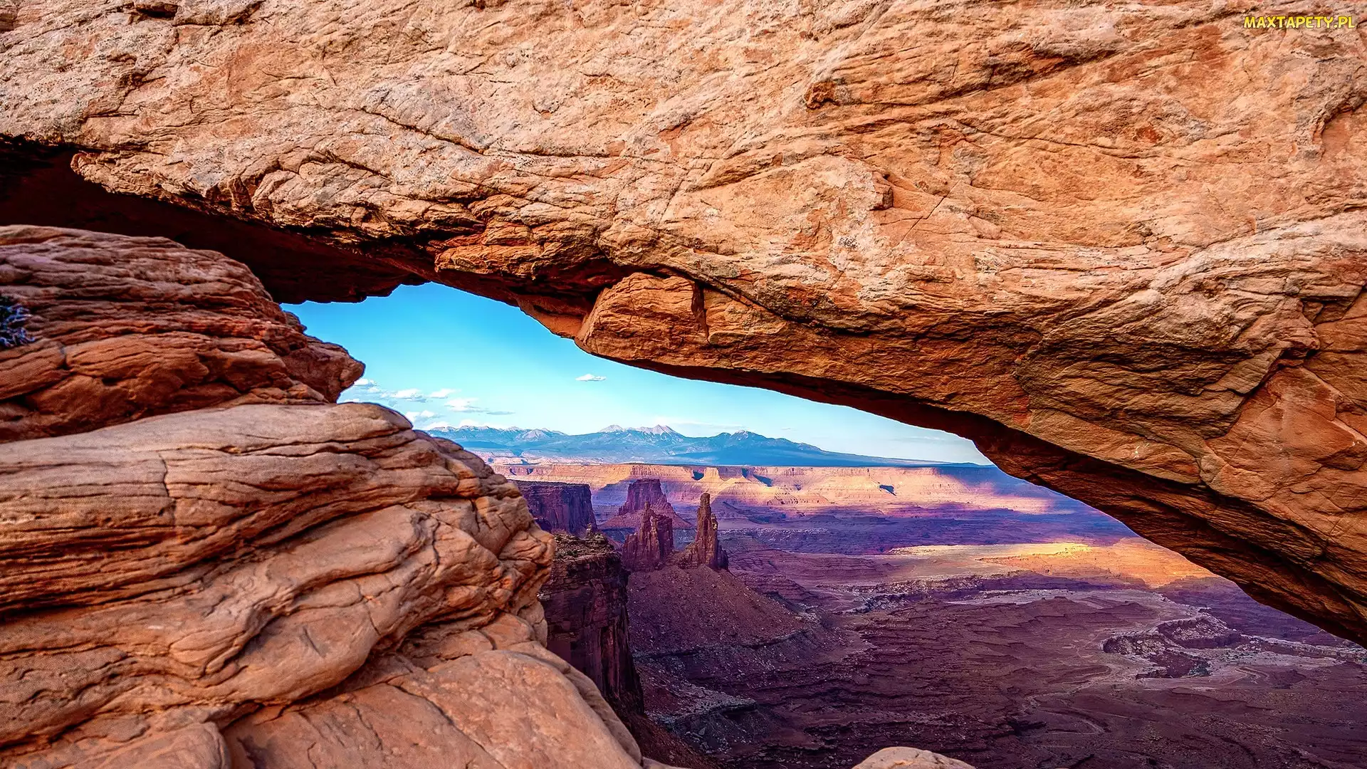 Utah, Park Narodowy Canyonlands, Łuk, Stany Zjednoczone, Kanion, Skały, Widok