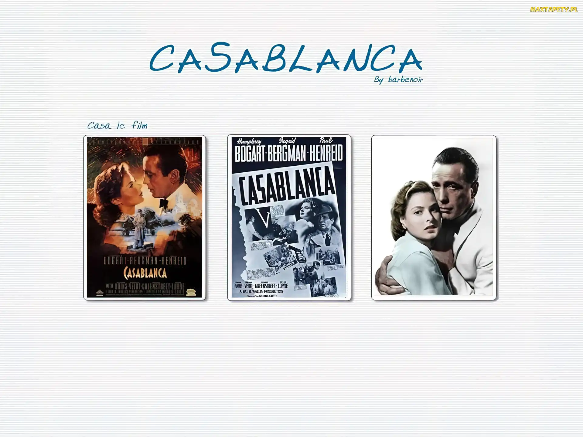 Casablanca, tytuł, filmu, okładki