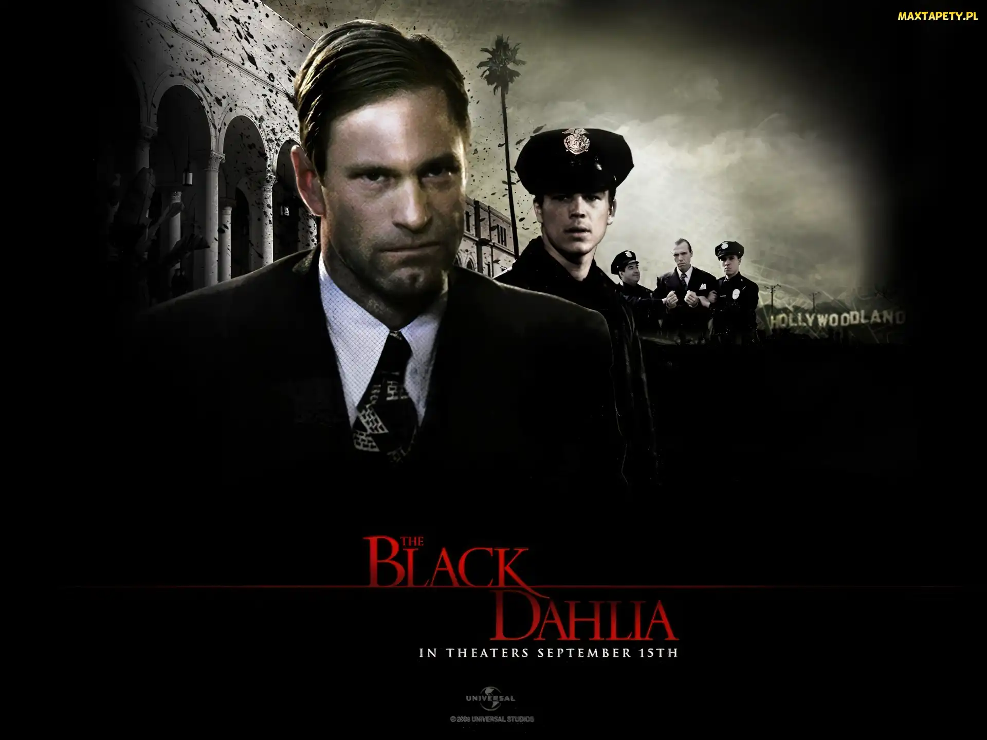 policjanci, Josh Hartnett, Black Dahlia, Aaron Eckhart