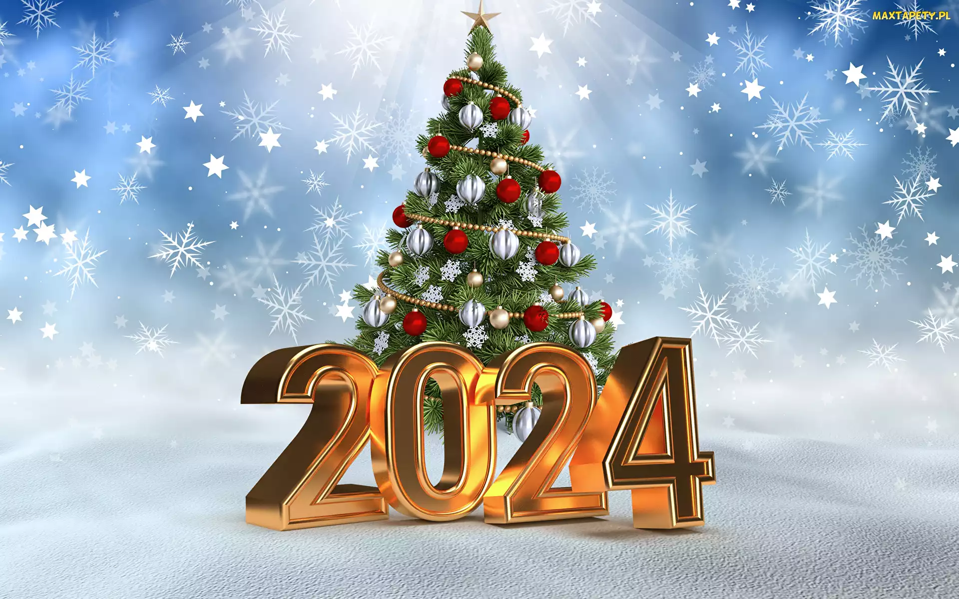 Gwiazdki, Choinka, Nowy Rok, Data 2024