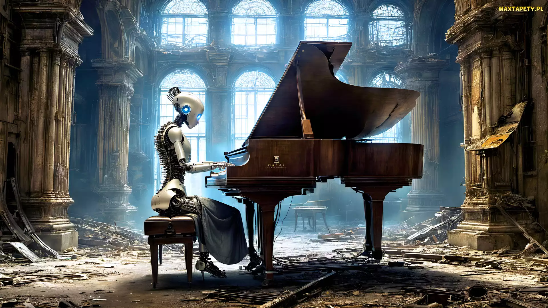 Fortepian, Grafika, Robot