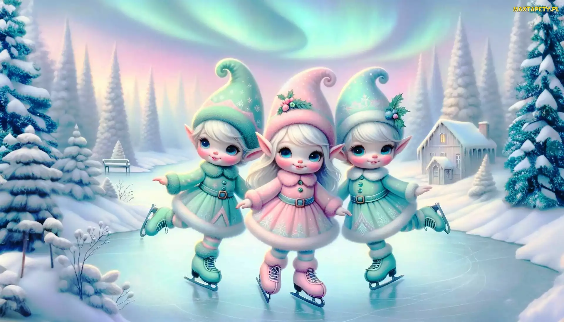 2D, Lodowisko, Trzy, Elfki