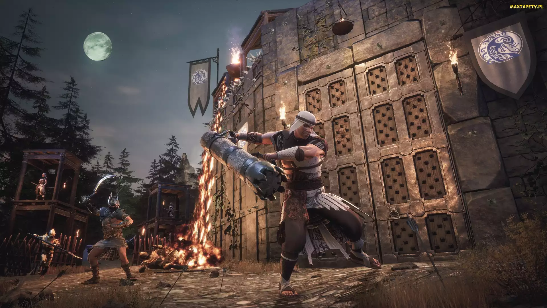 Mur, Conan Exiles, Gra, Drzwi, Postacie