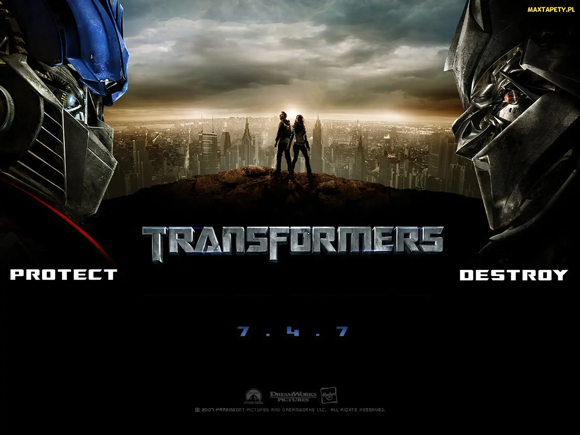 roboty, budynki, Transformers