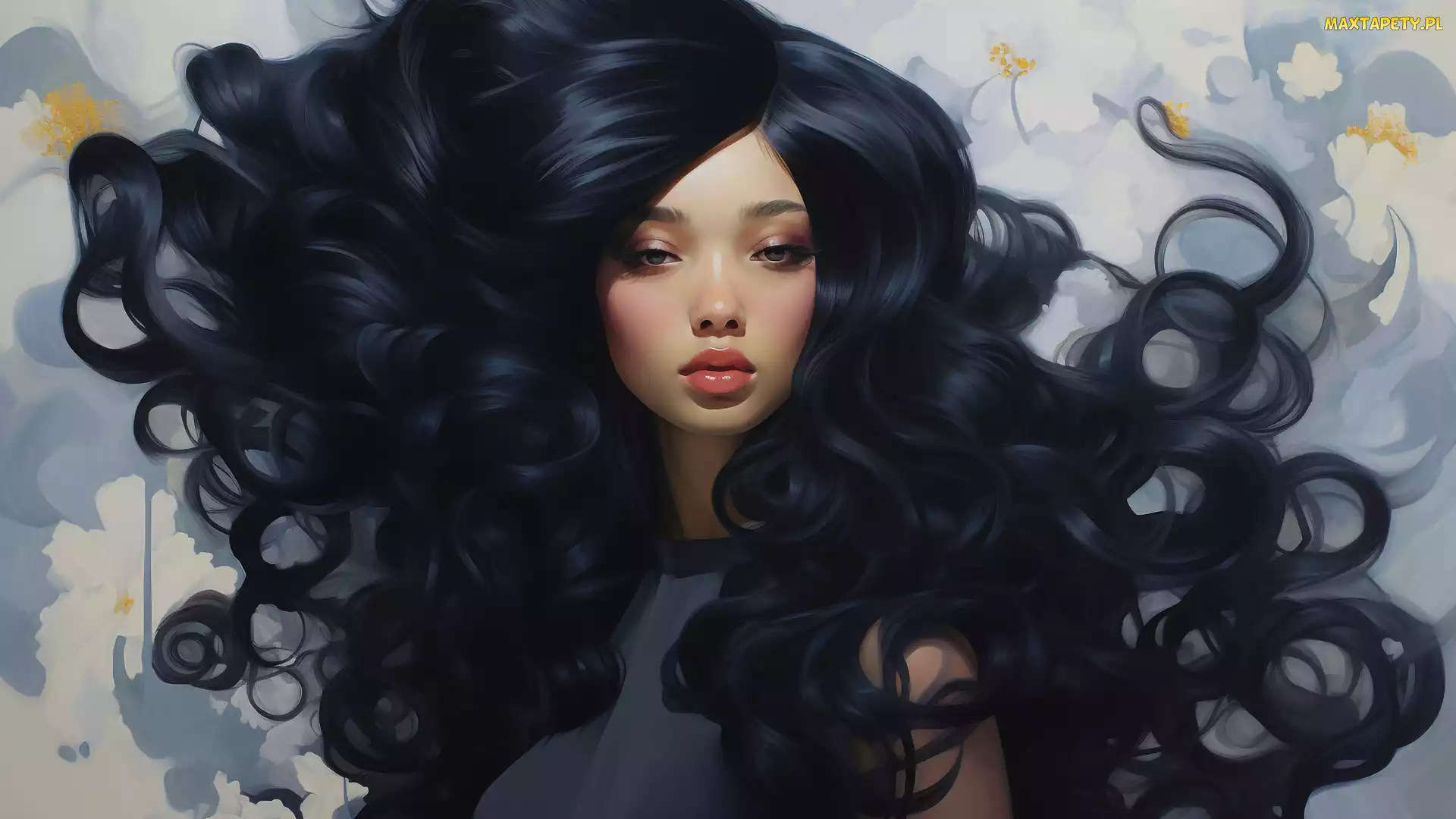 Brunetka, Grafika 2D, Kobieta