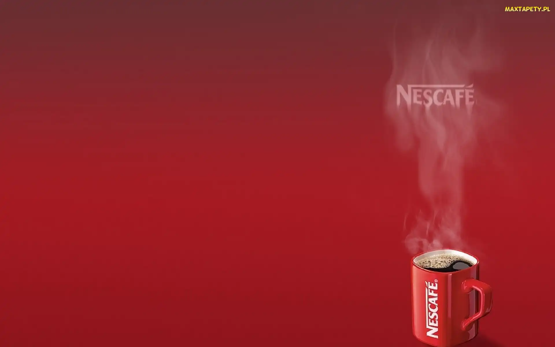 Nescafe, dym, kubek