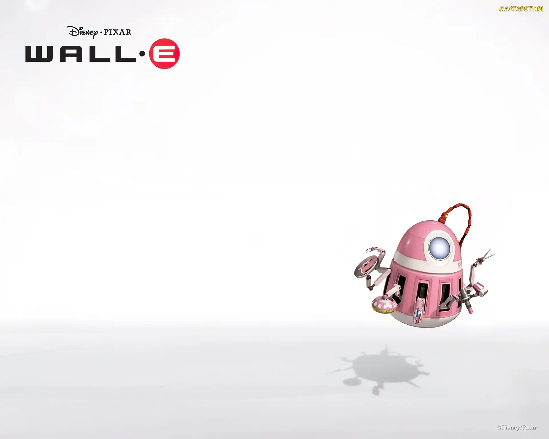 różowe, urządzenie, Wall E