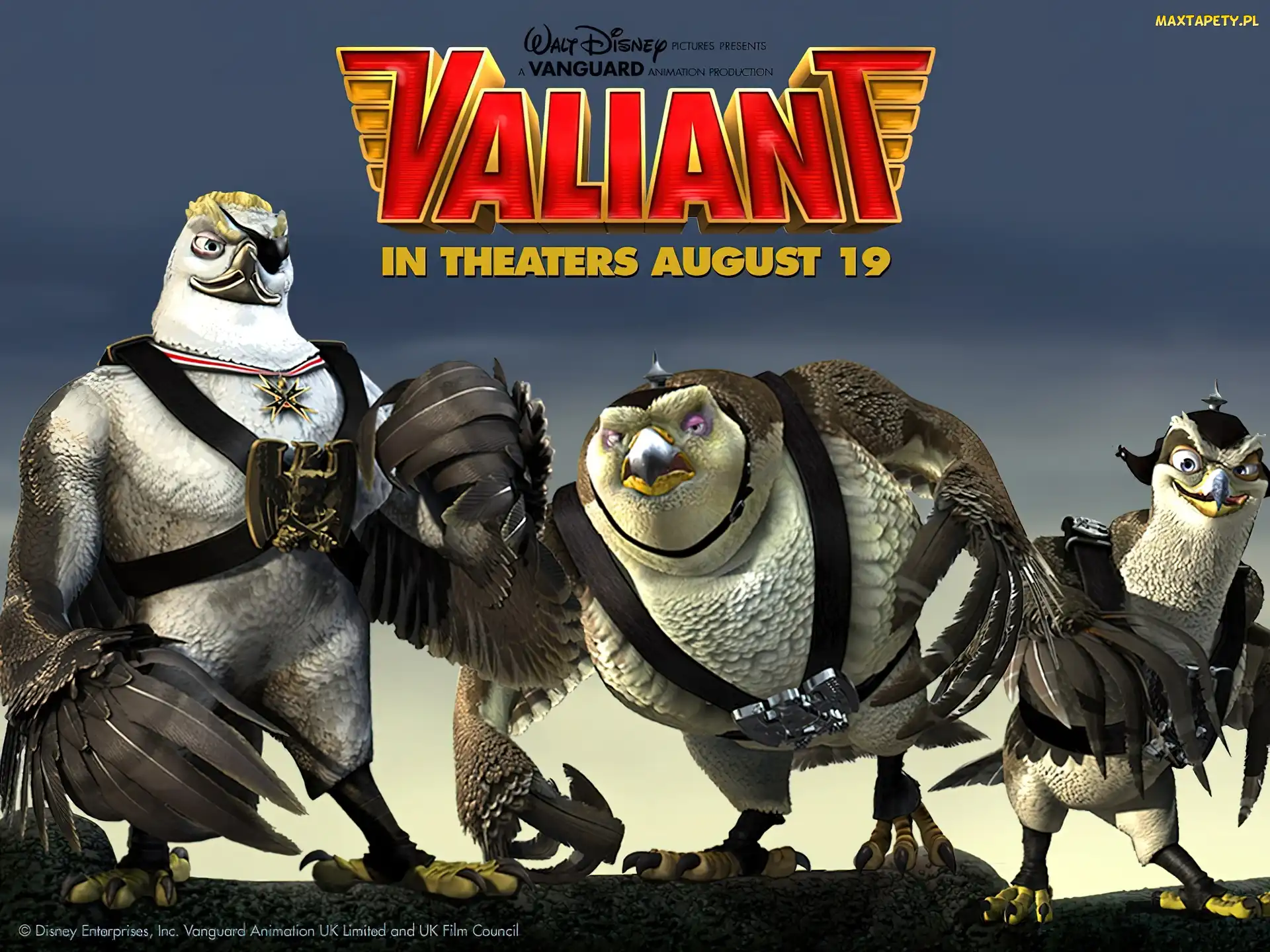 Valiant, banda, ptaki, czarne, Szeregowiec Dolot