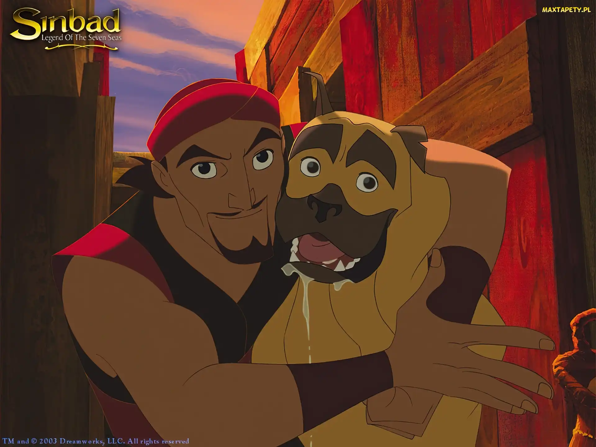ślina, pies, Sindbad Legenda siedmiu mórz, Sinbad Legend of the Seven Seas