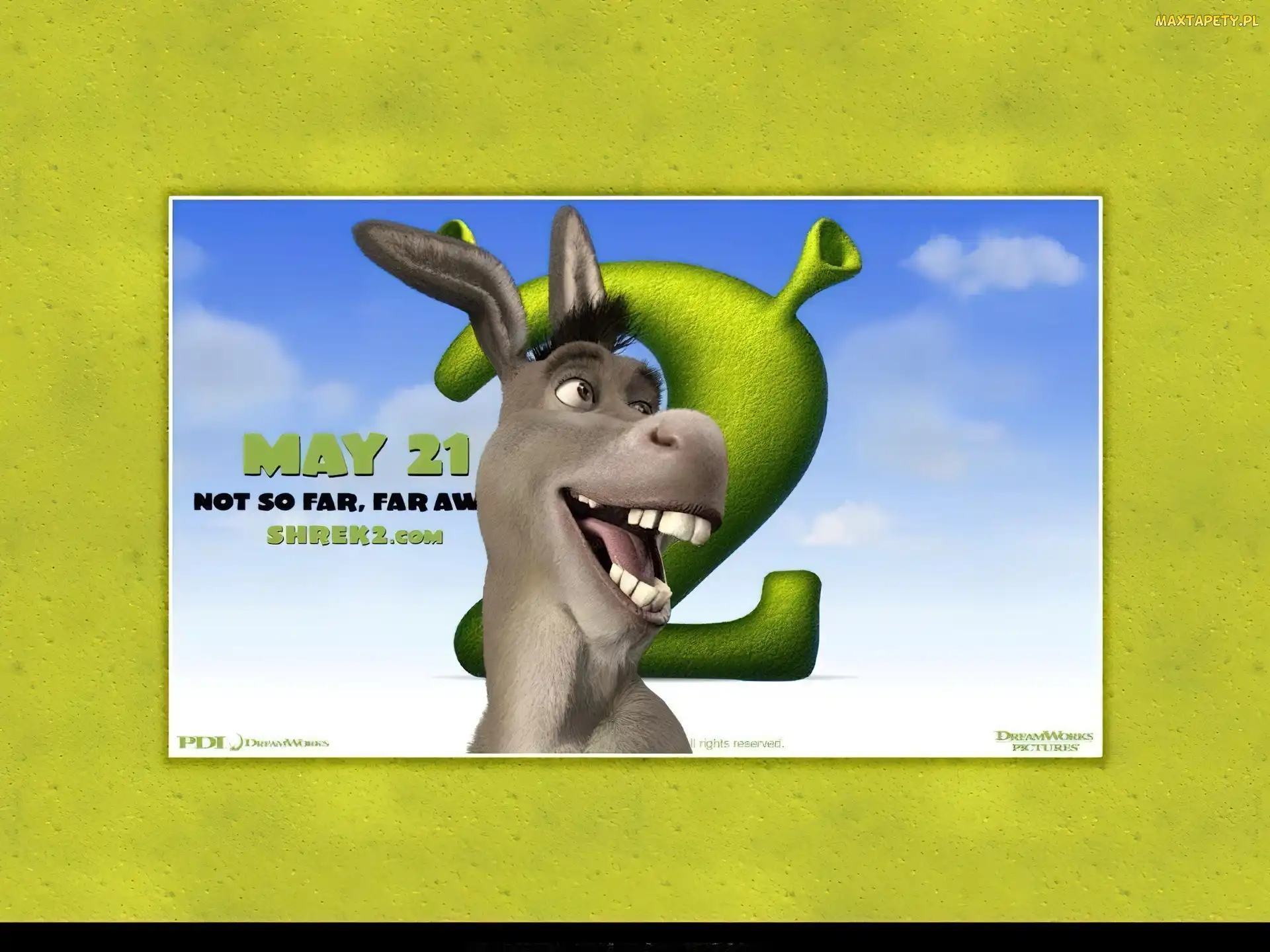 uśmiechnięty, osioł, Shrek 2
