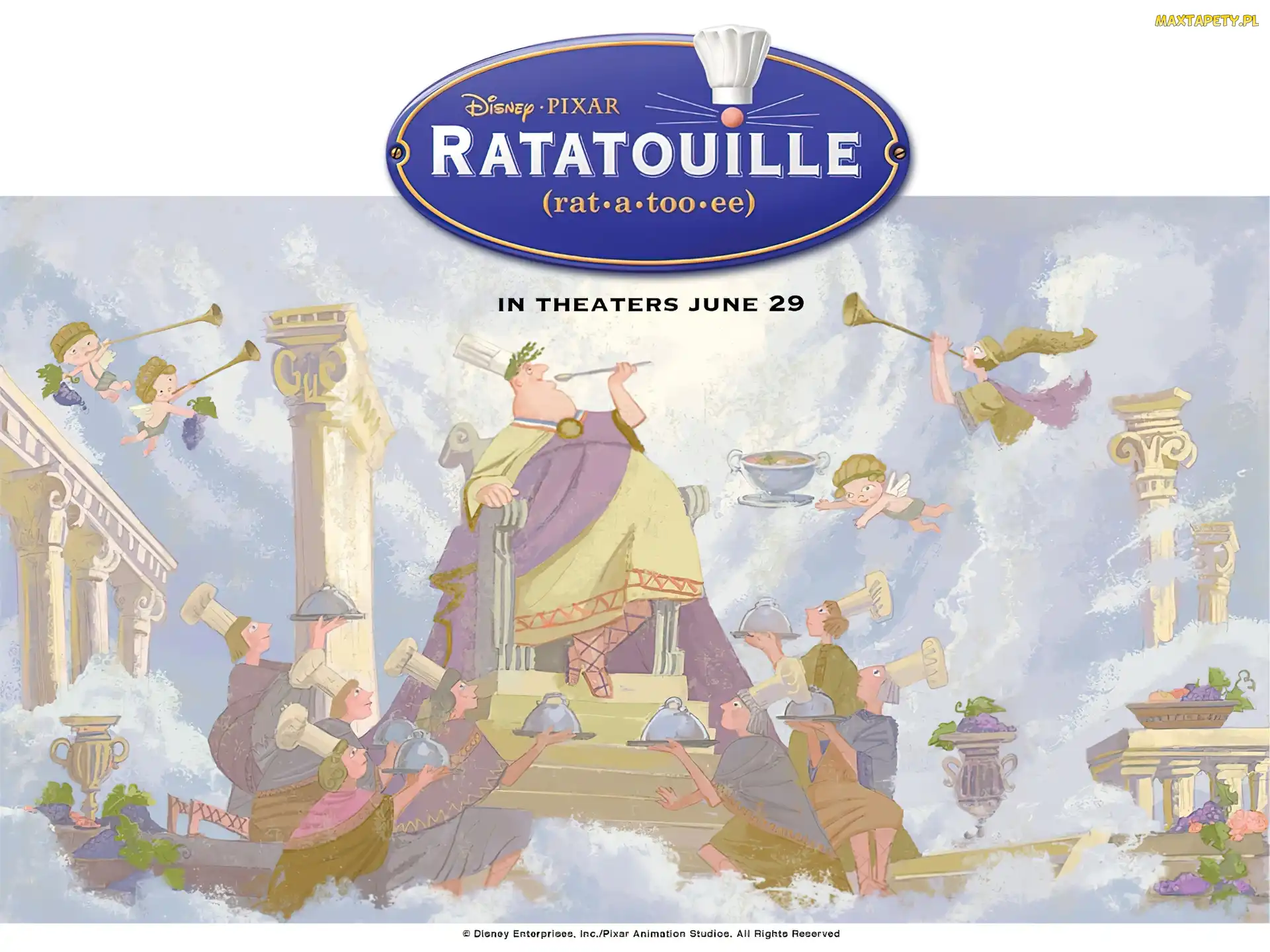 Ratatuj, ścienne, malowidło, Ratatouille