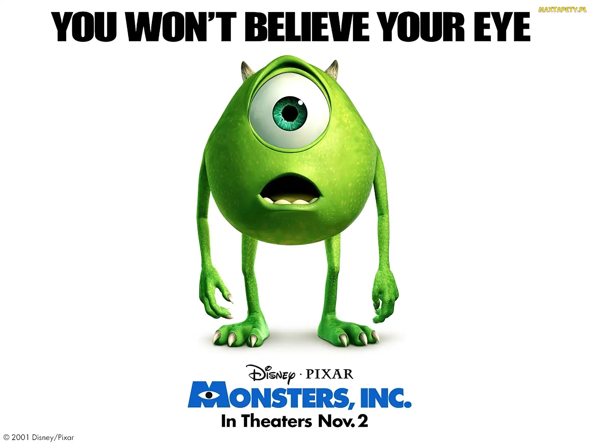 ufoludek, jednooki, Potwory i spółka, Monsters Inc