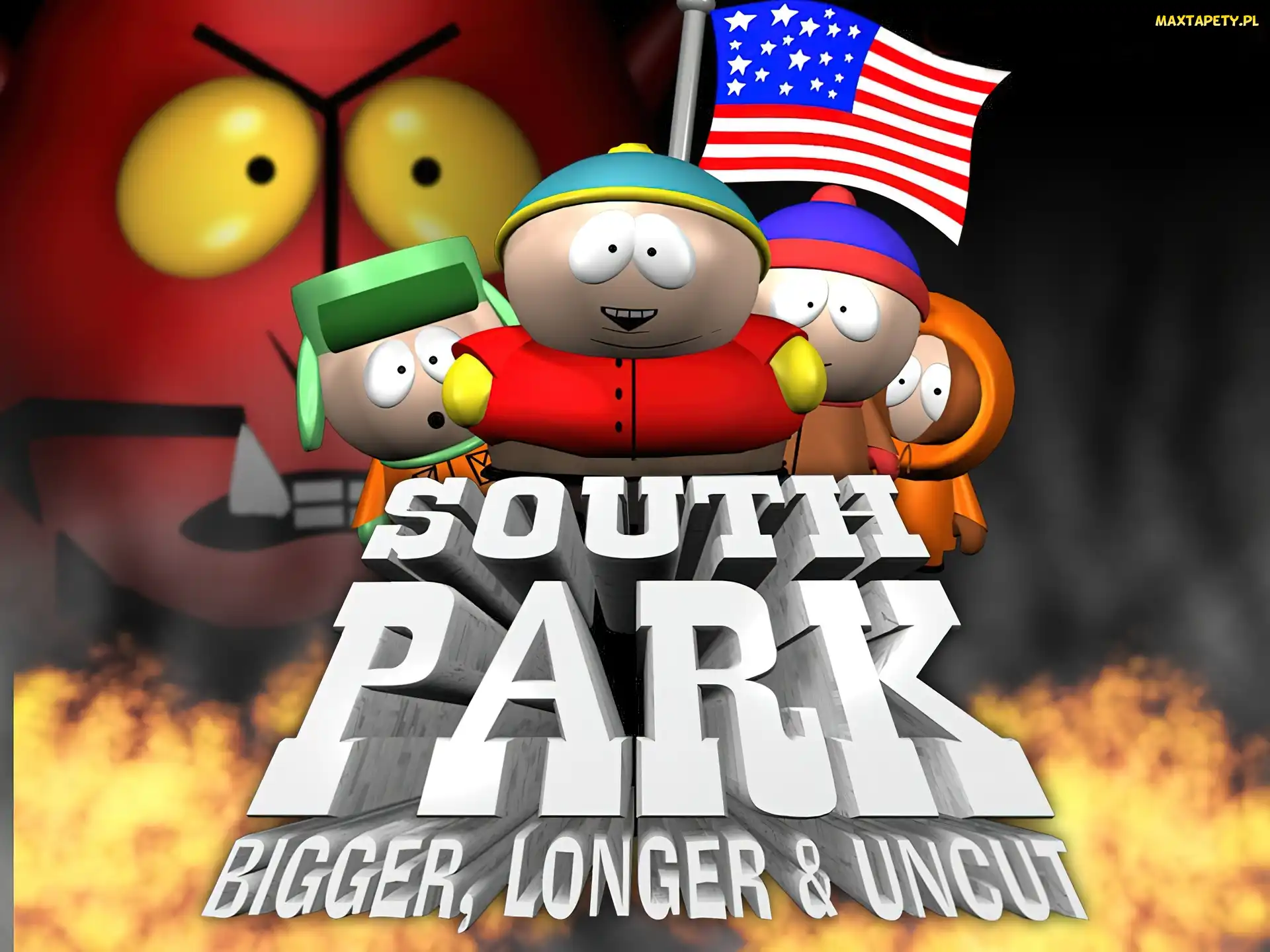 bohaterowie, flaga, Miasteczko South Park