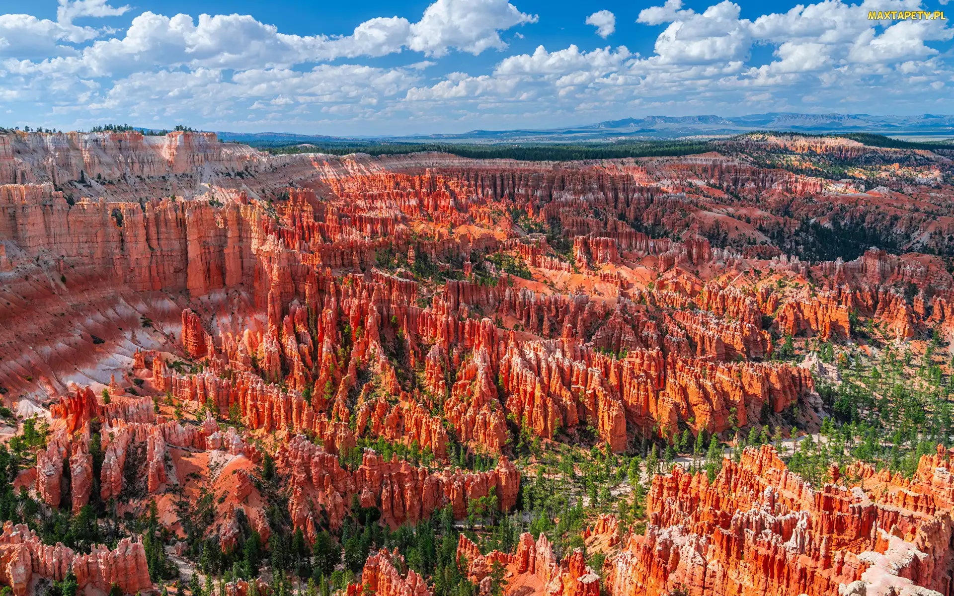 Kanion, Iglice skalne Hoodoos, Stan Utah, Niebo, Skały, Stany Zjednoczone, Park Narodowy Bryce Canyon