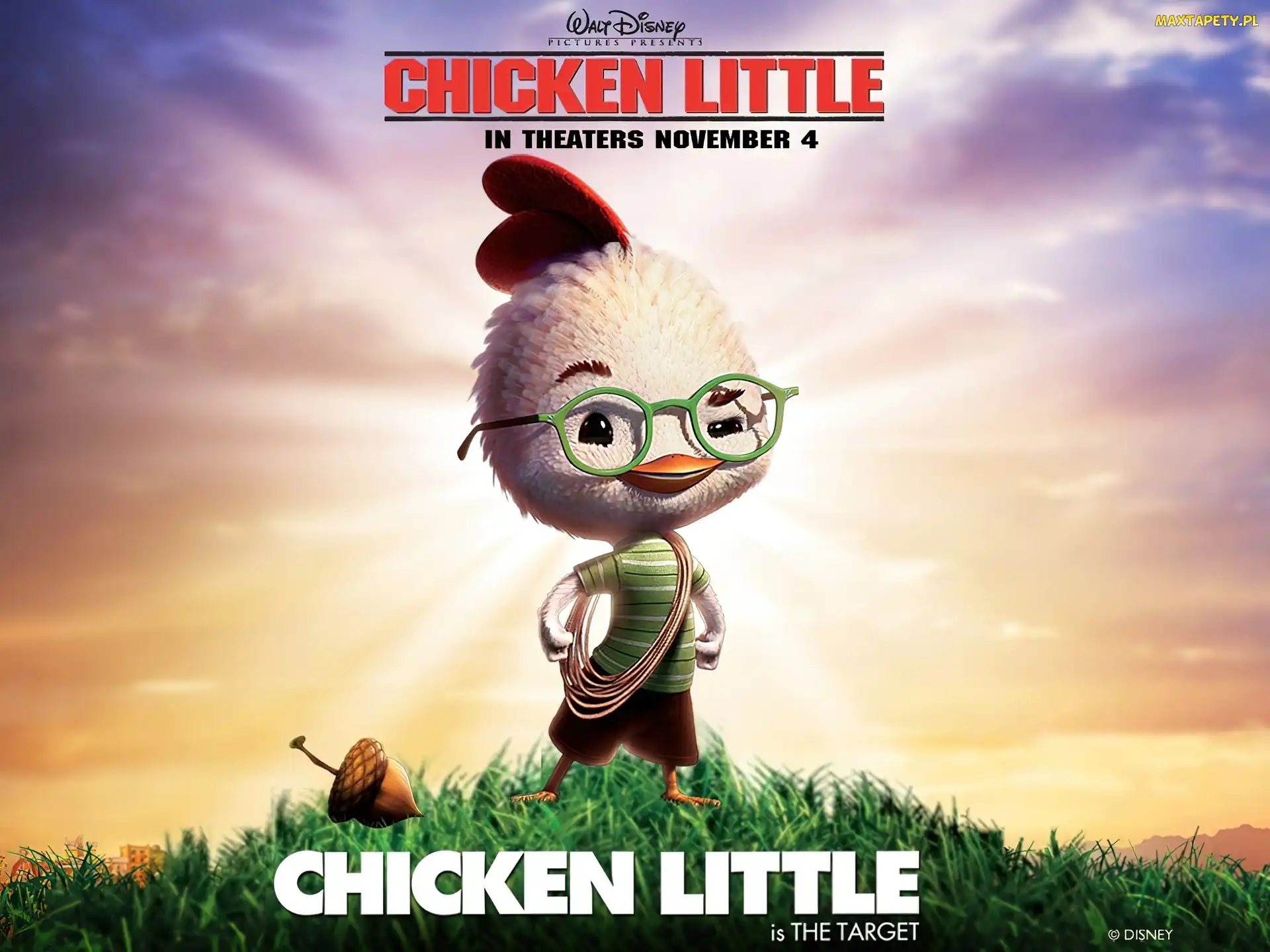 okulary, Chicken Little, Kurczak Mały