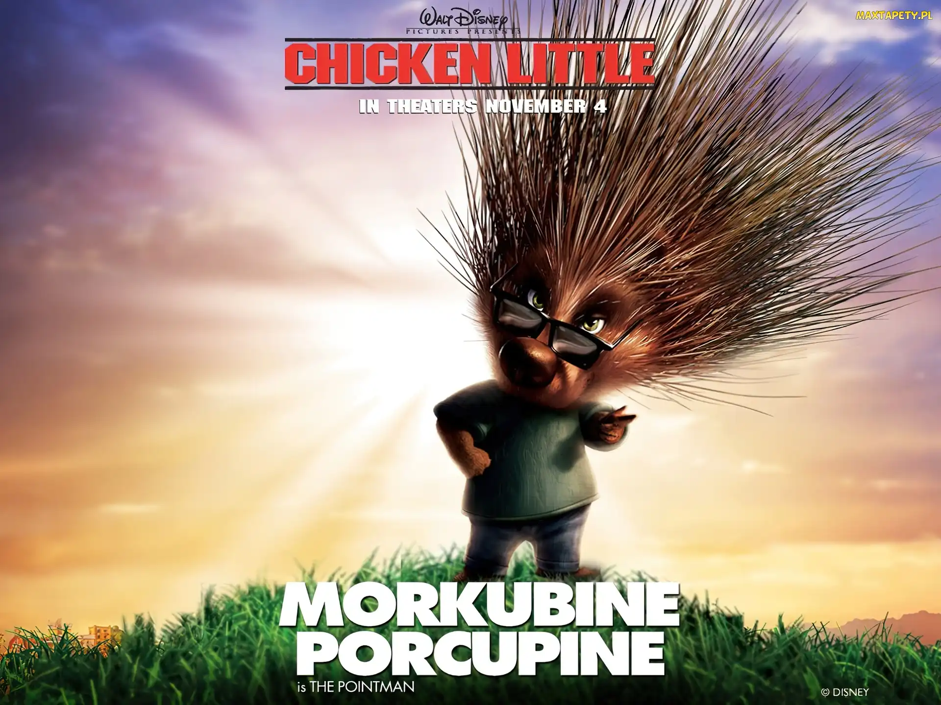 Morkubine Porcupine, Chicken Little, Film animowany, Kurczak Mały