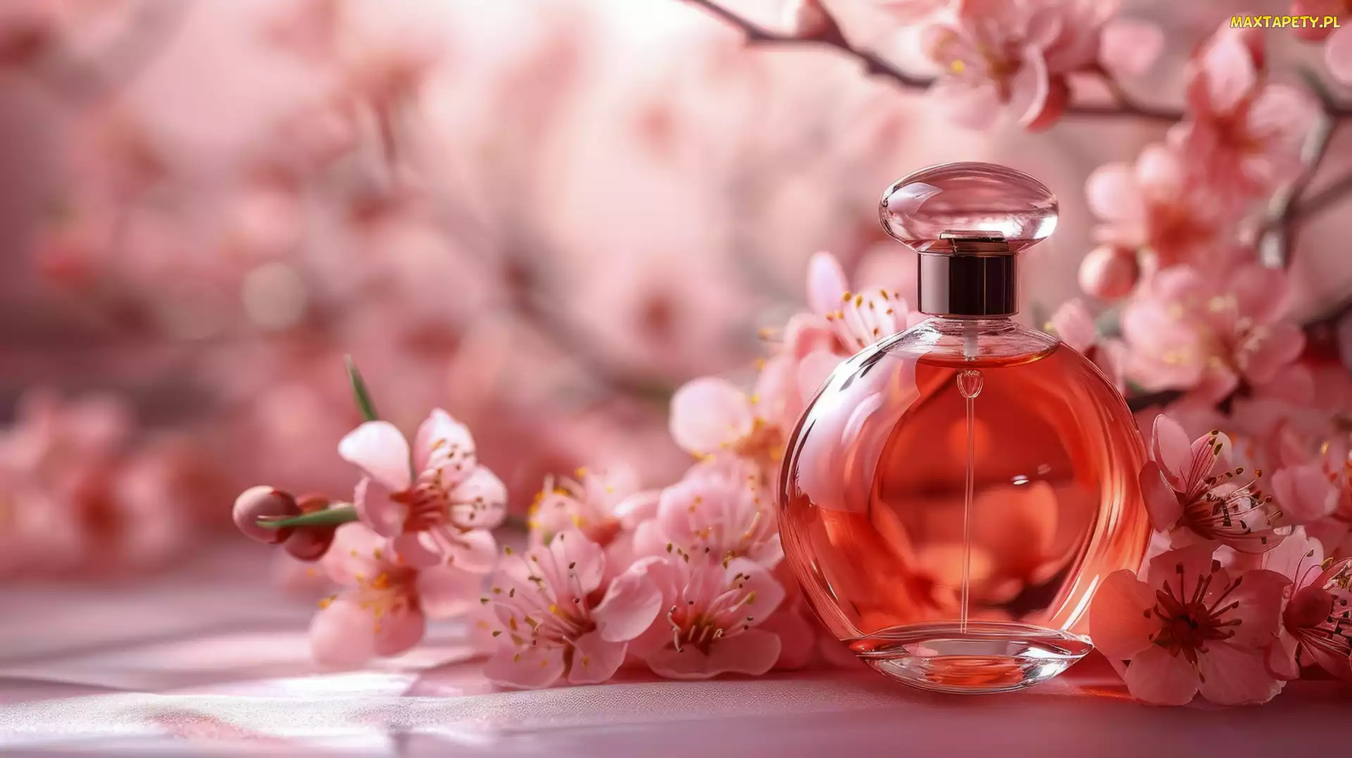 Flakon, Kompozycja, Grafika, Kwiaty, Perfumy