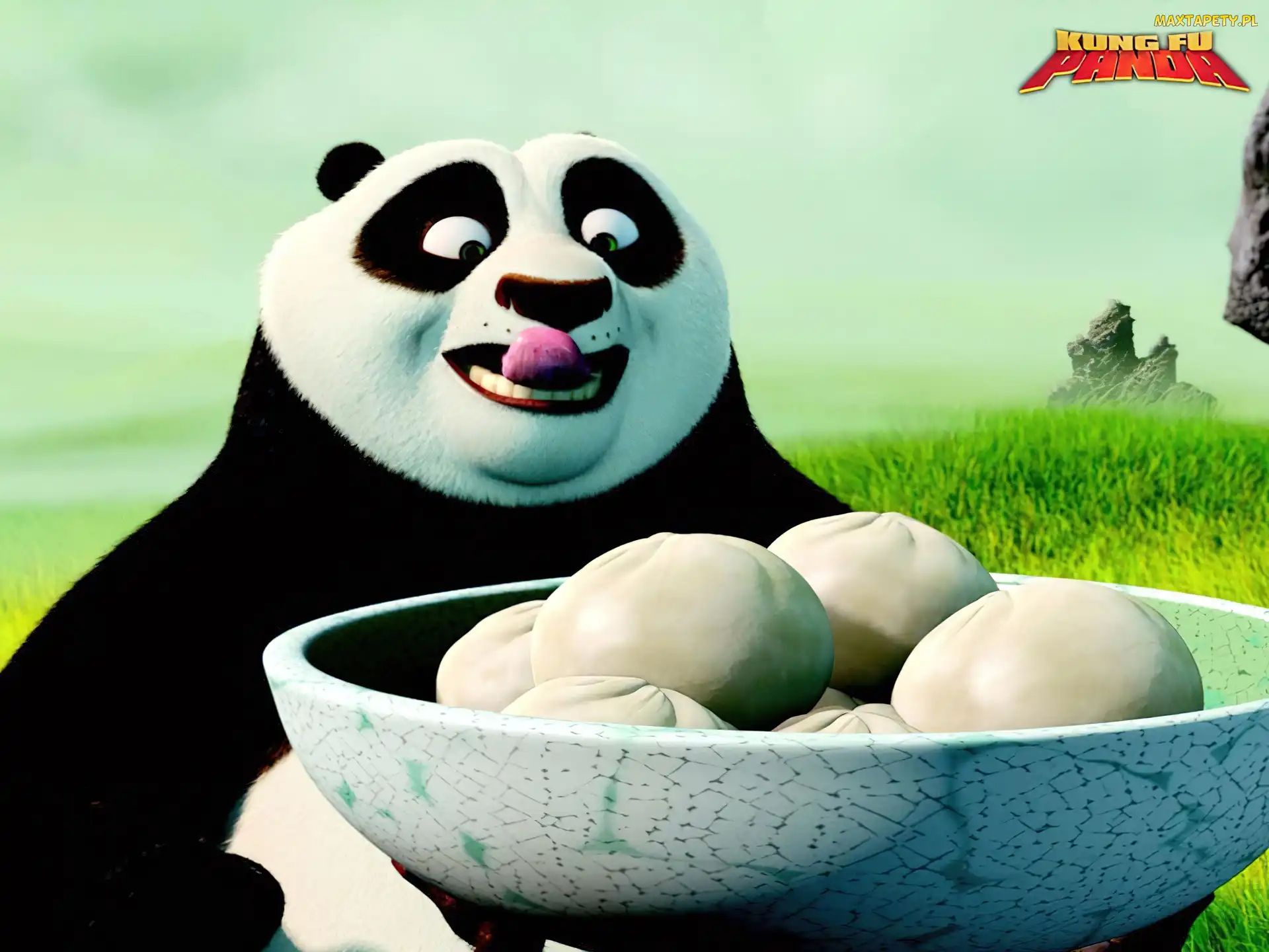 Kung Fu Panda, Film animowany, Panda, miska