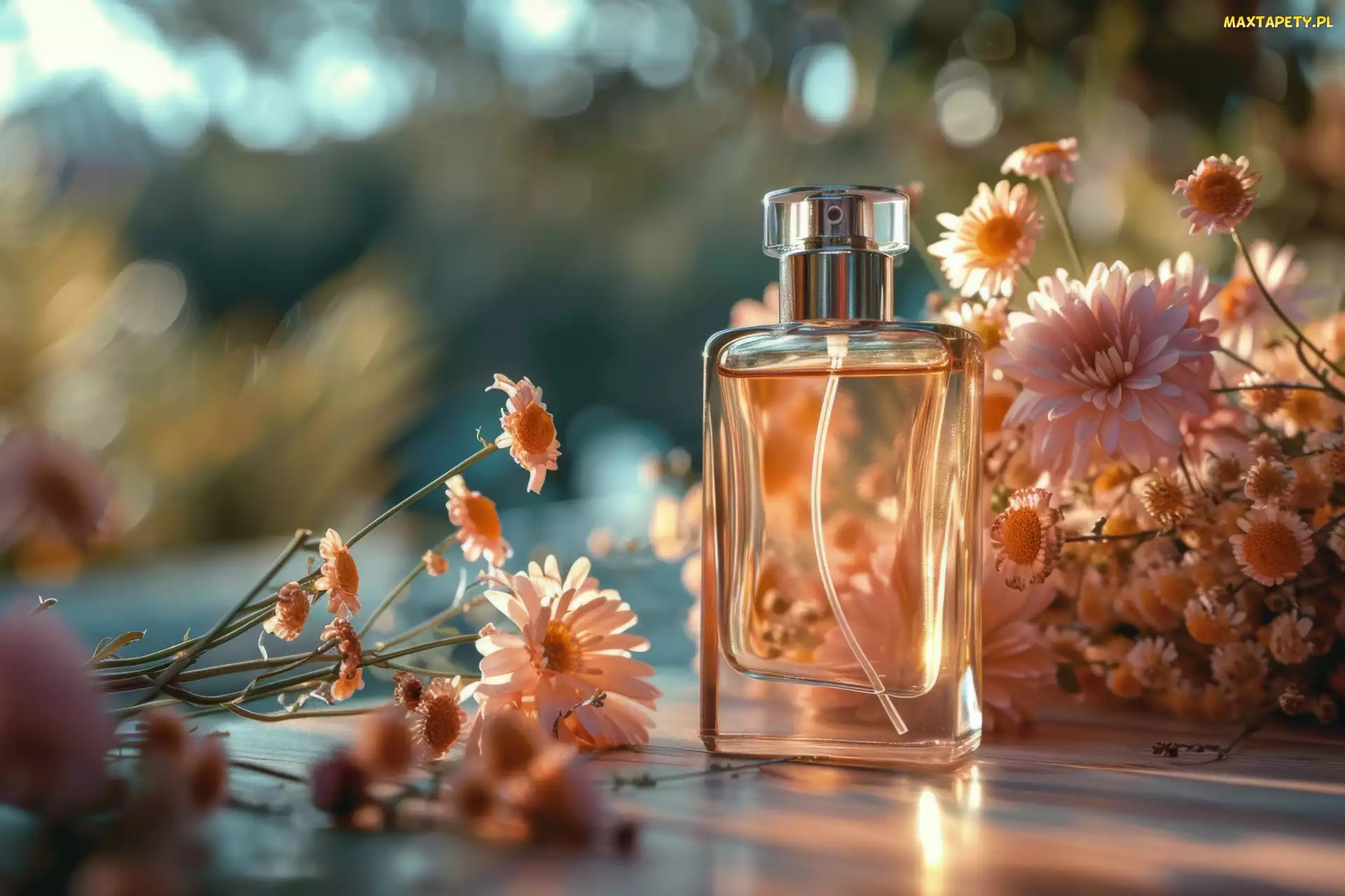 Kwiaty, Kompozycja, Flakon, Perfumy