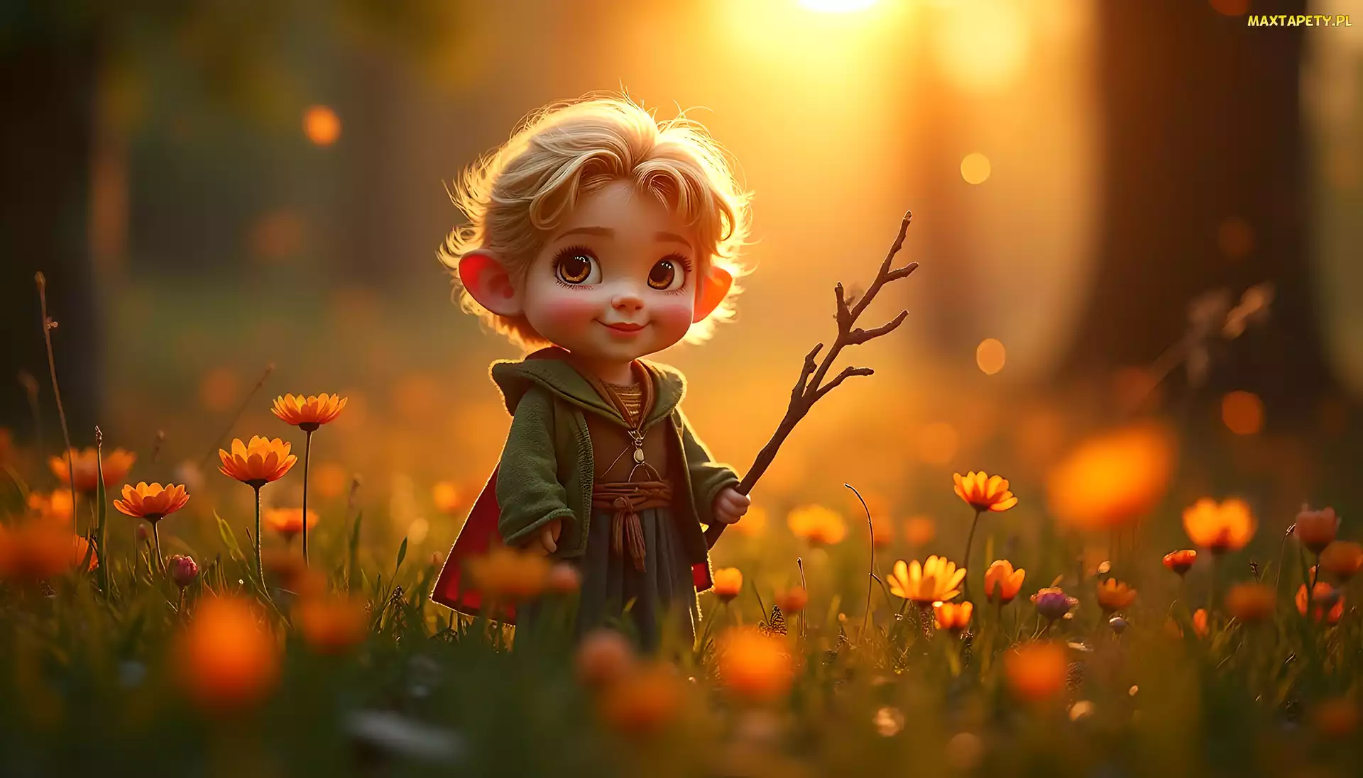 Kwiaty, Grafika, Hobbit