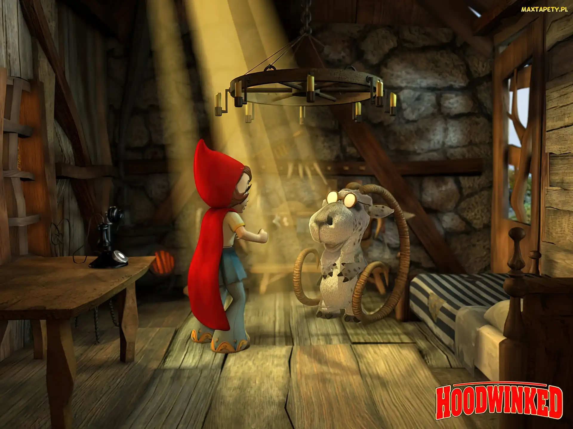 Czerwony Kapturek prawdziwa historia, Hoodwinked The True Story of Red Riding Hood, kozioł