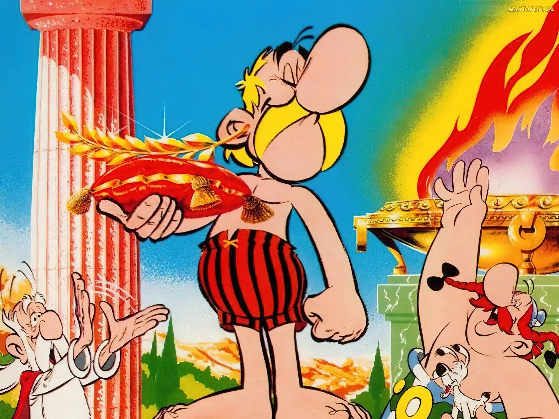 Asterix i Obelix, laur, złoty