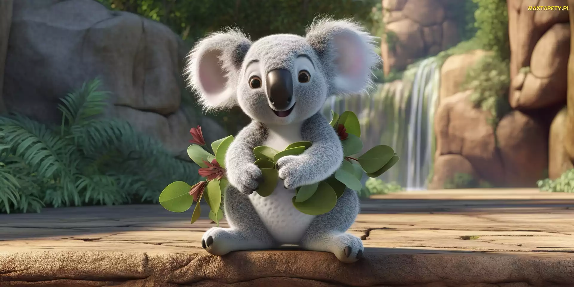 Liść, Grafika, Koala