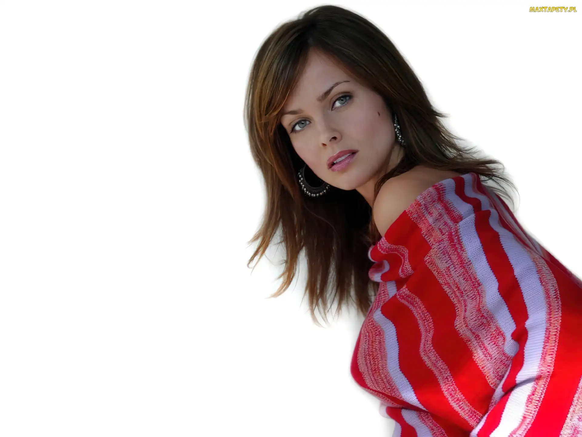 kolczyki, koła, Izabella Scorupco