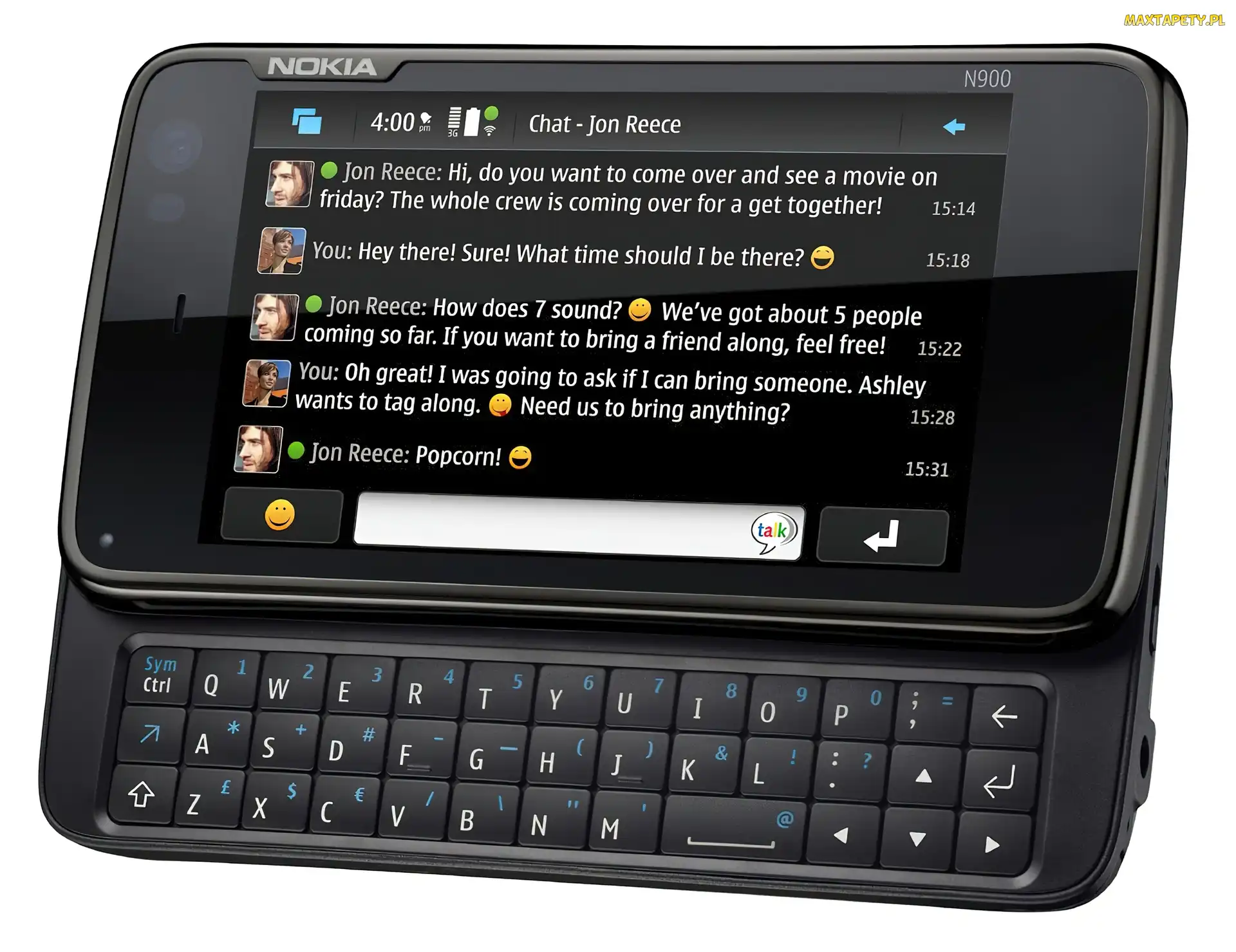 Czarny, Klawiatura, Nokia N900