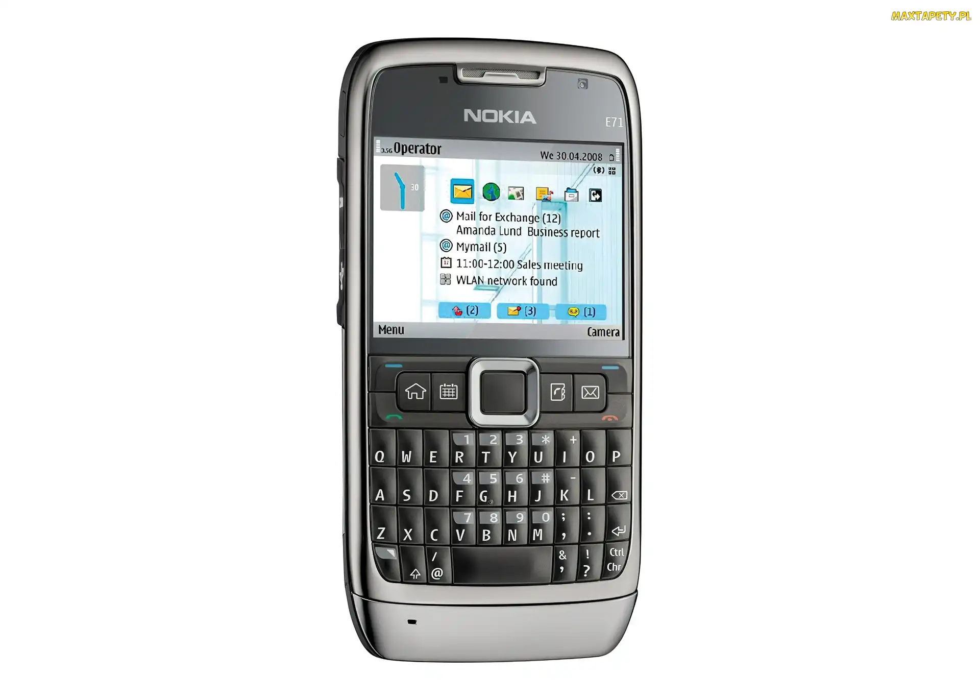 Srebrny, QWERTY, Nokia E71
