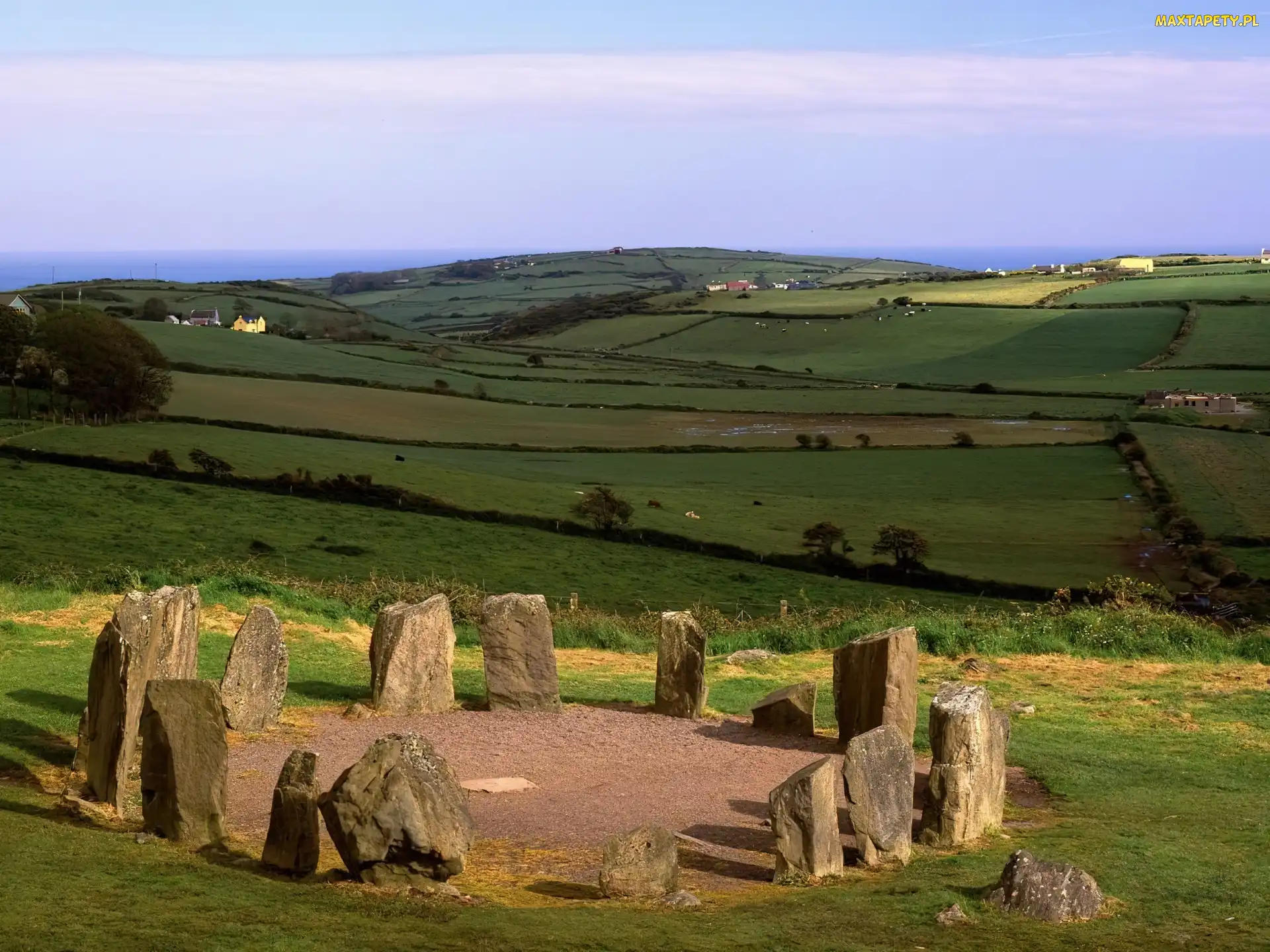 łąka, Kamienie, Irlandia, Europa
