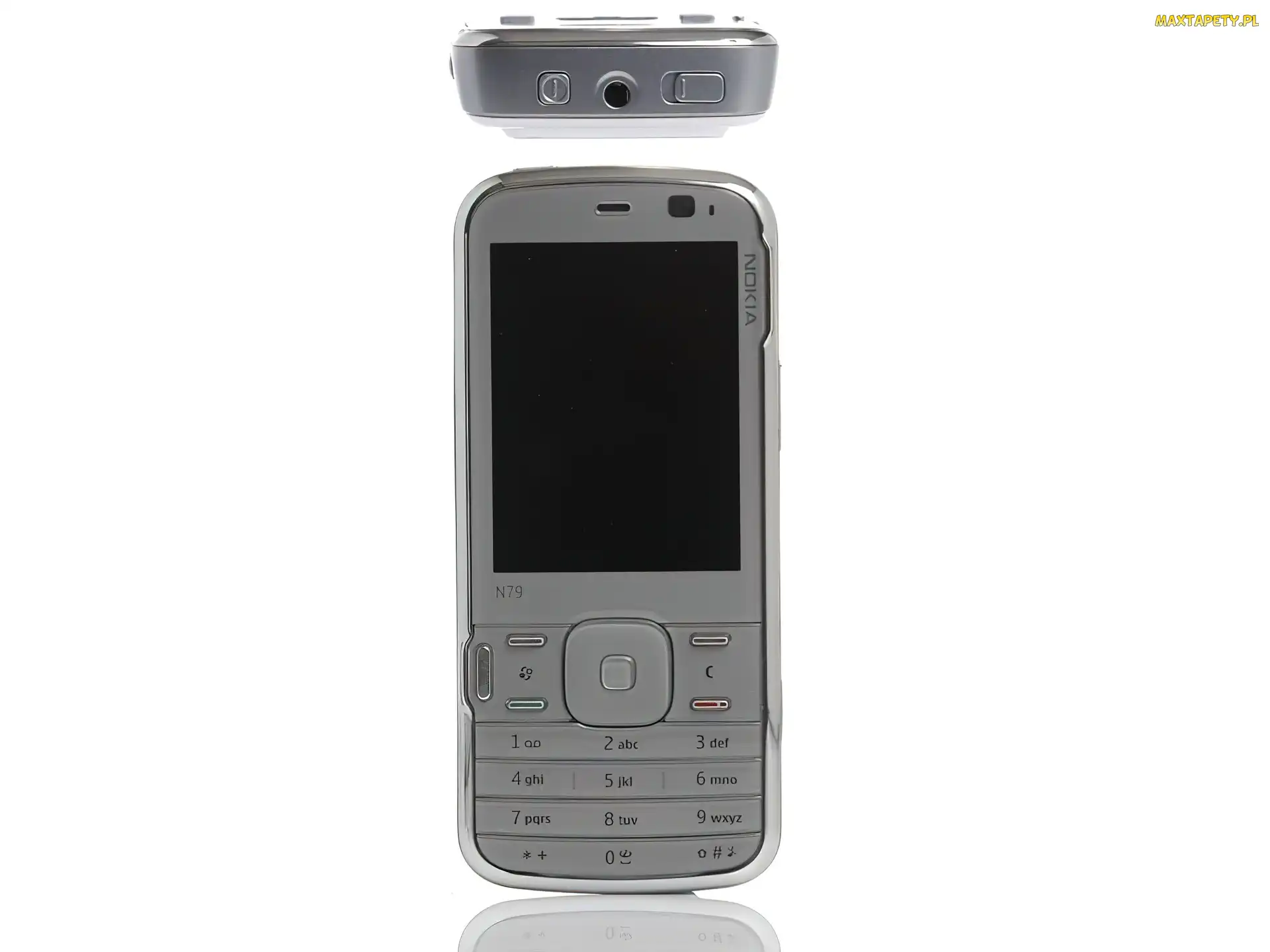Nokia N79, Top, Przód, Góra, Szara