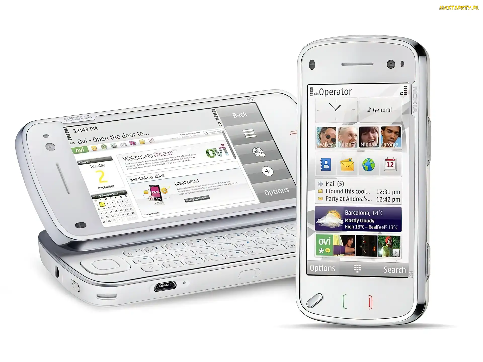 Nokia N97, Biała