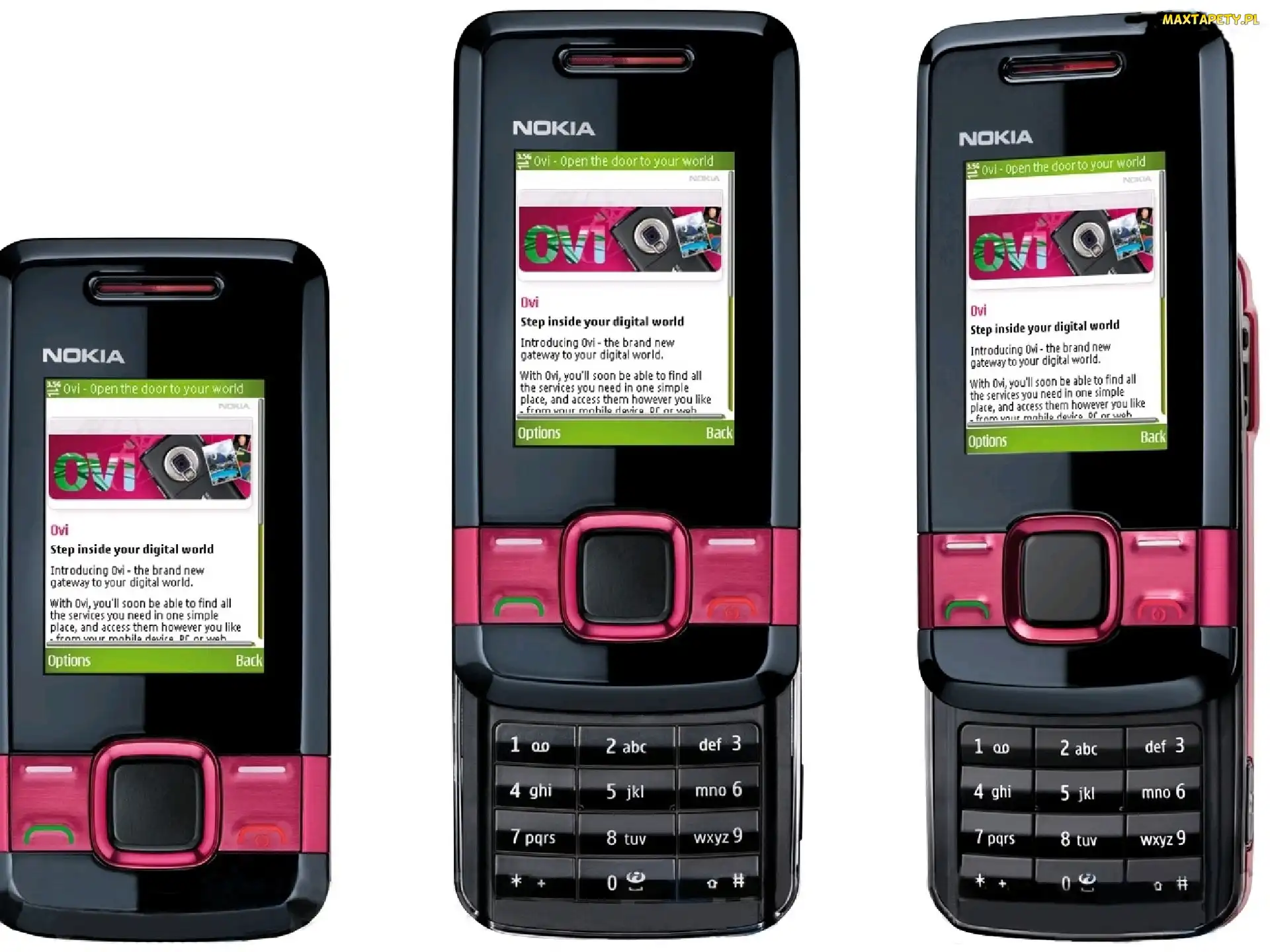 Niebieska, Różowa, Nokia 7100, Granatowa
