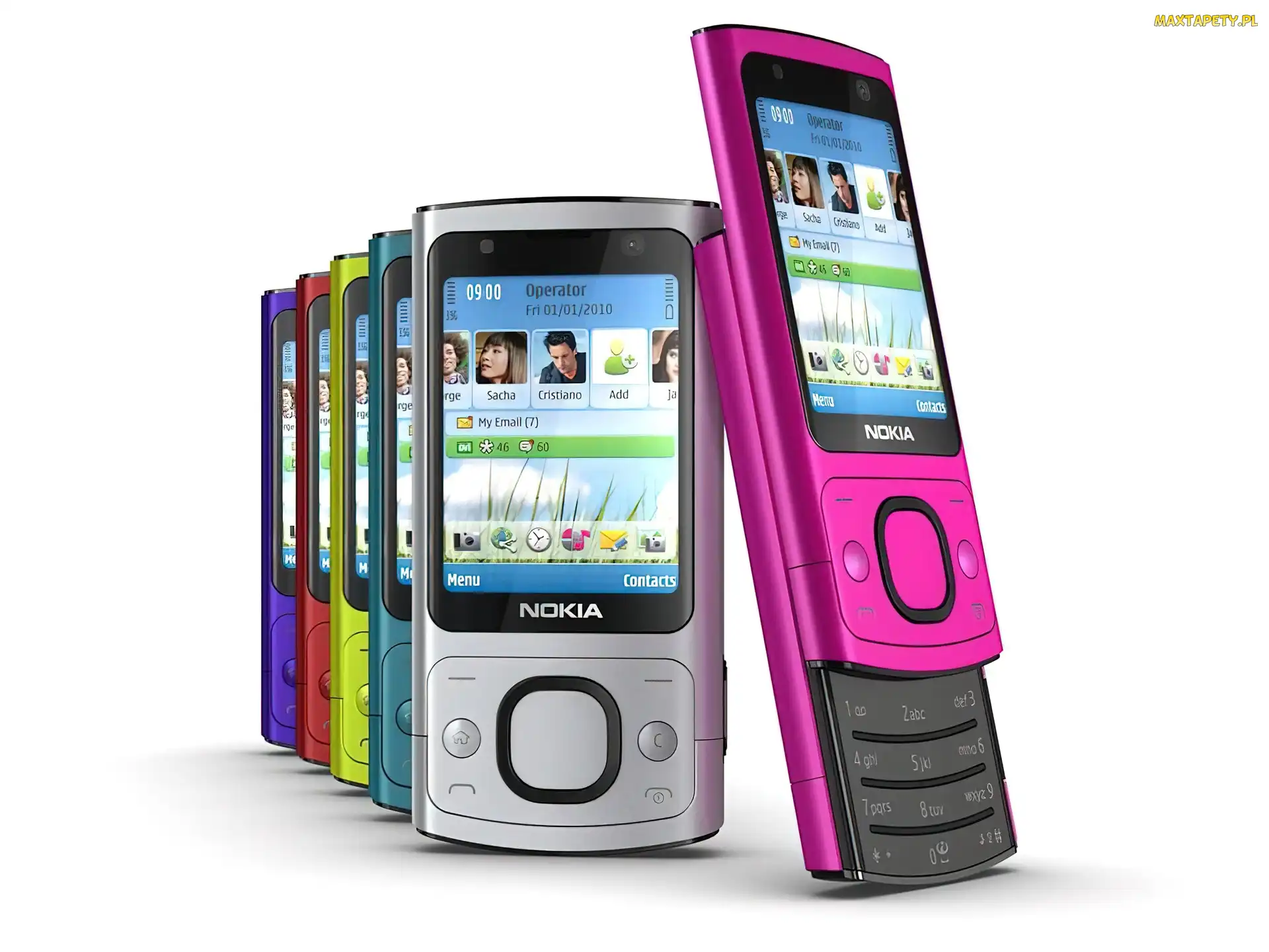 Kolory, Różne, Nokia 6700 slide, Przód