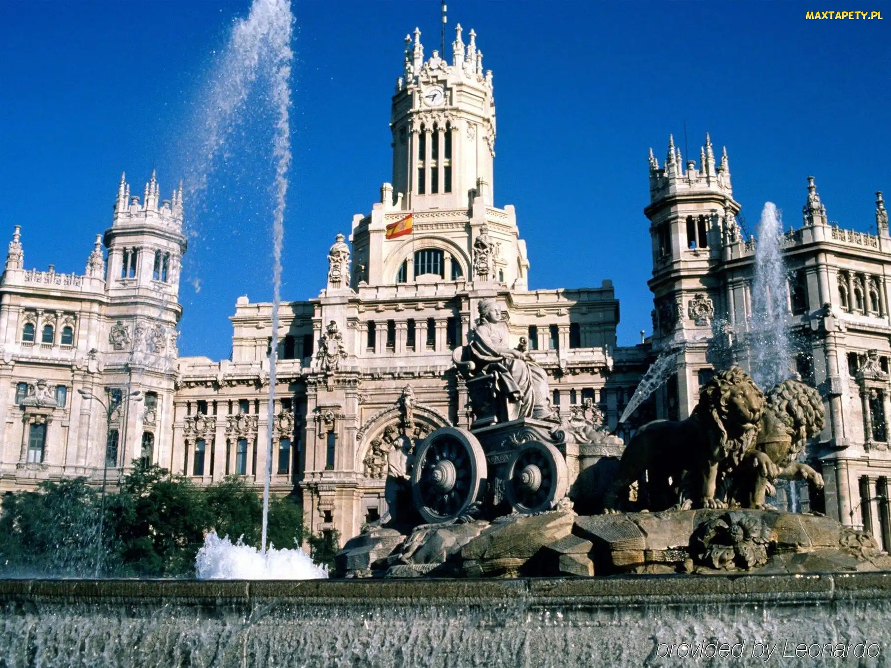 Plaza de Cibeles,
Hiszpania, Bogini Kybele, Fontanna de Cibeles, Madryt