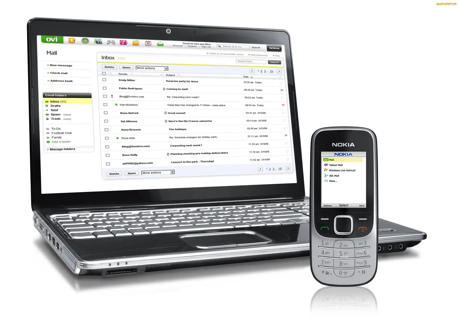Srebrna, Laptop, Nokia 2330